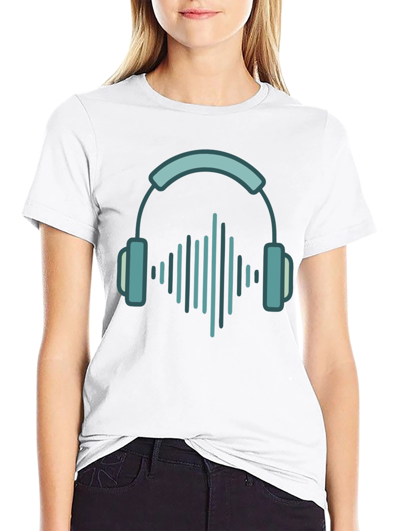 Headphone Equalizer Graphic T-Shirt - Music Lover Tee