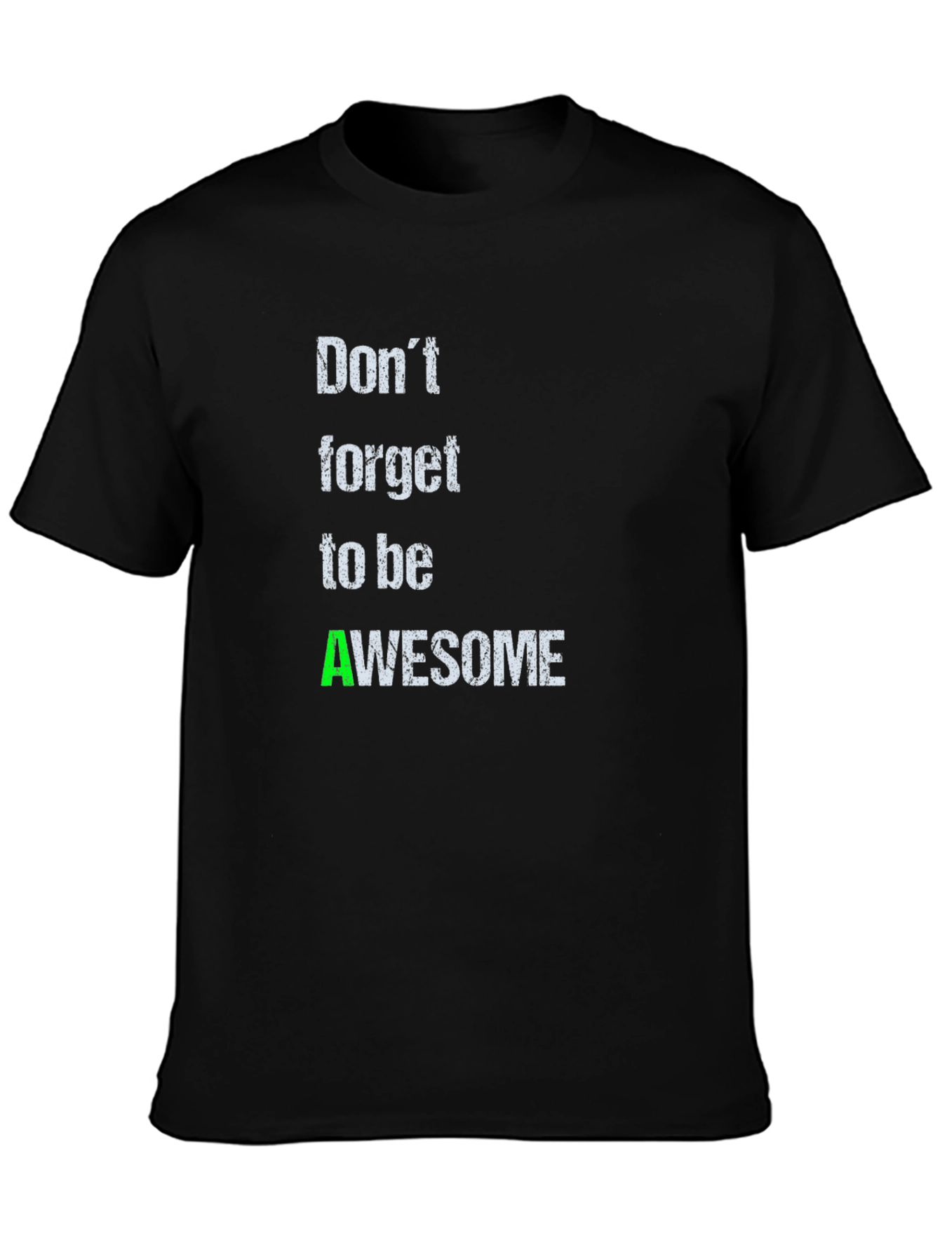 Awesome Reminder T-Shirt - Black Casual Wear