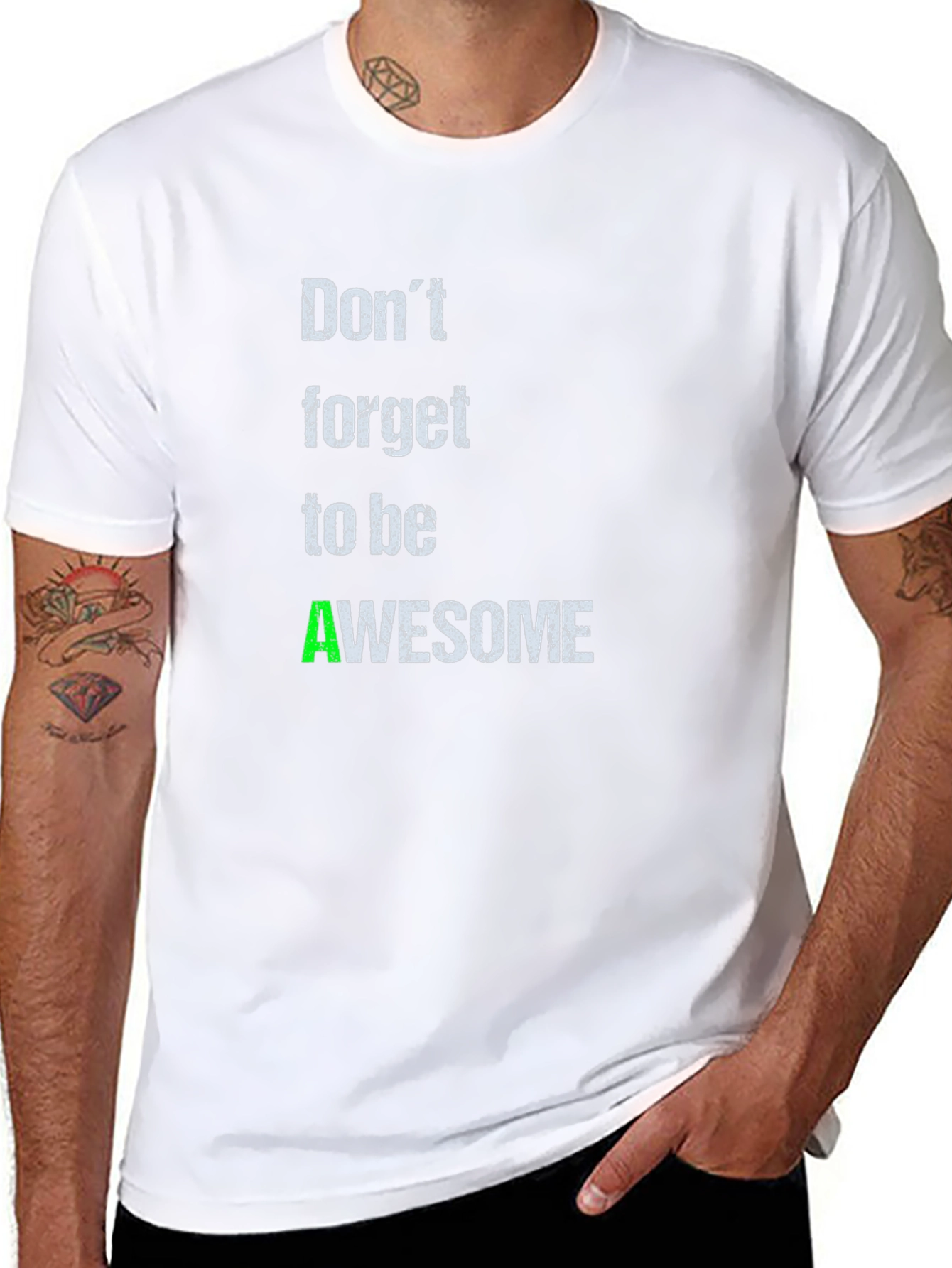 Awesome Reminder T-Shirt - Black Casual Wear