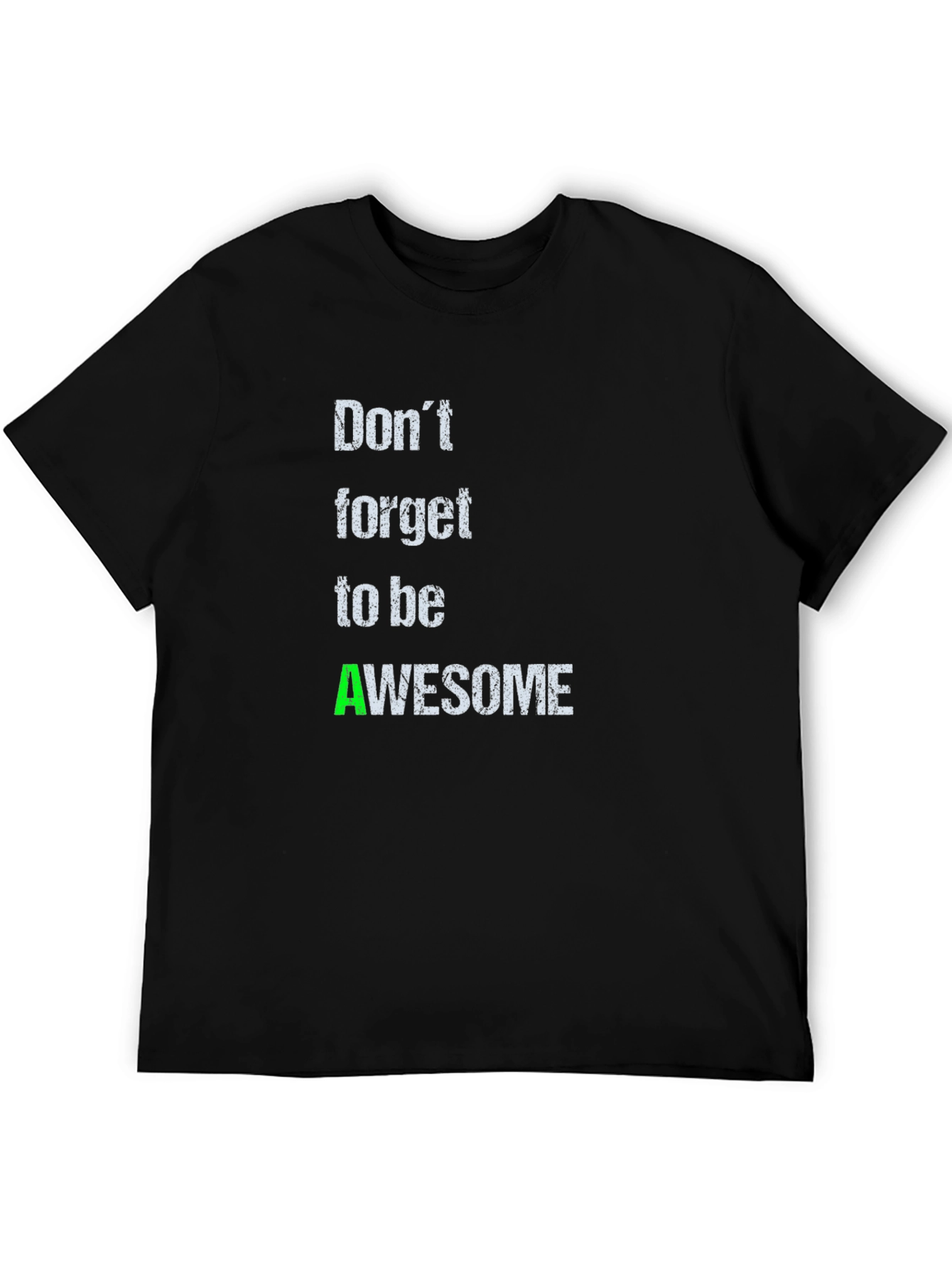 Awesome Reminder T-Shirt - Black Casual Wear