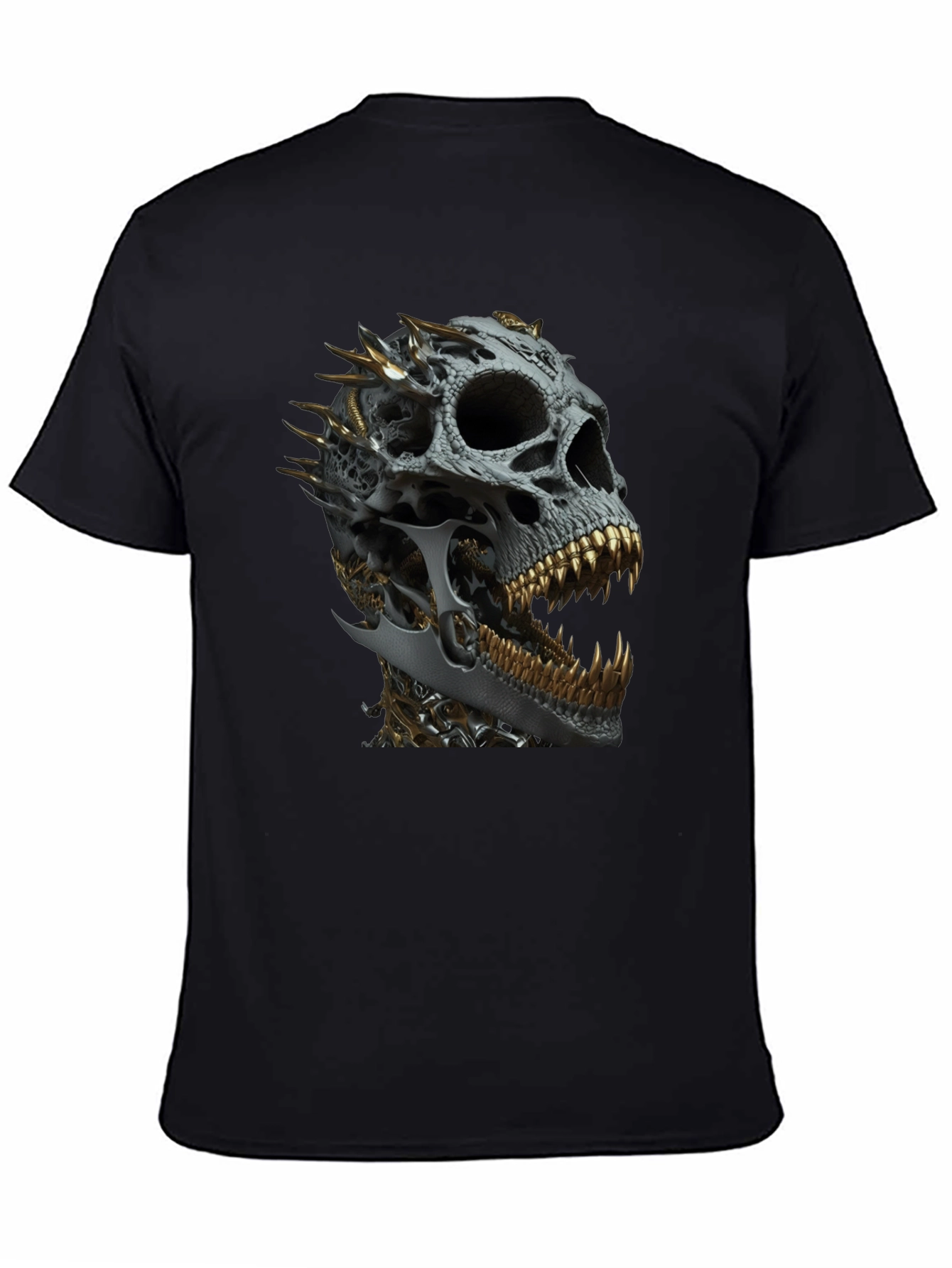 Skull Design Black T-Shirt