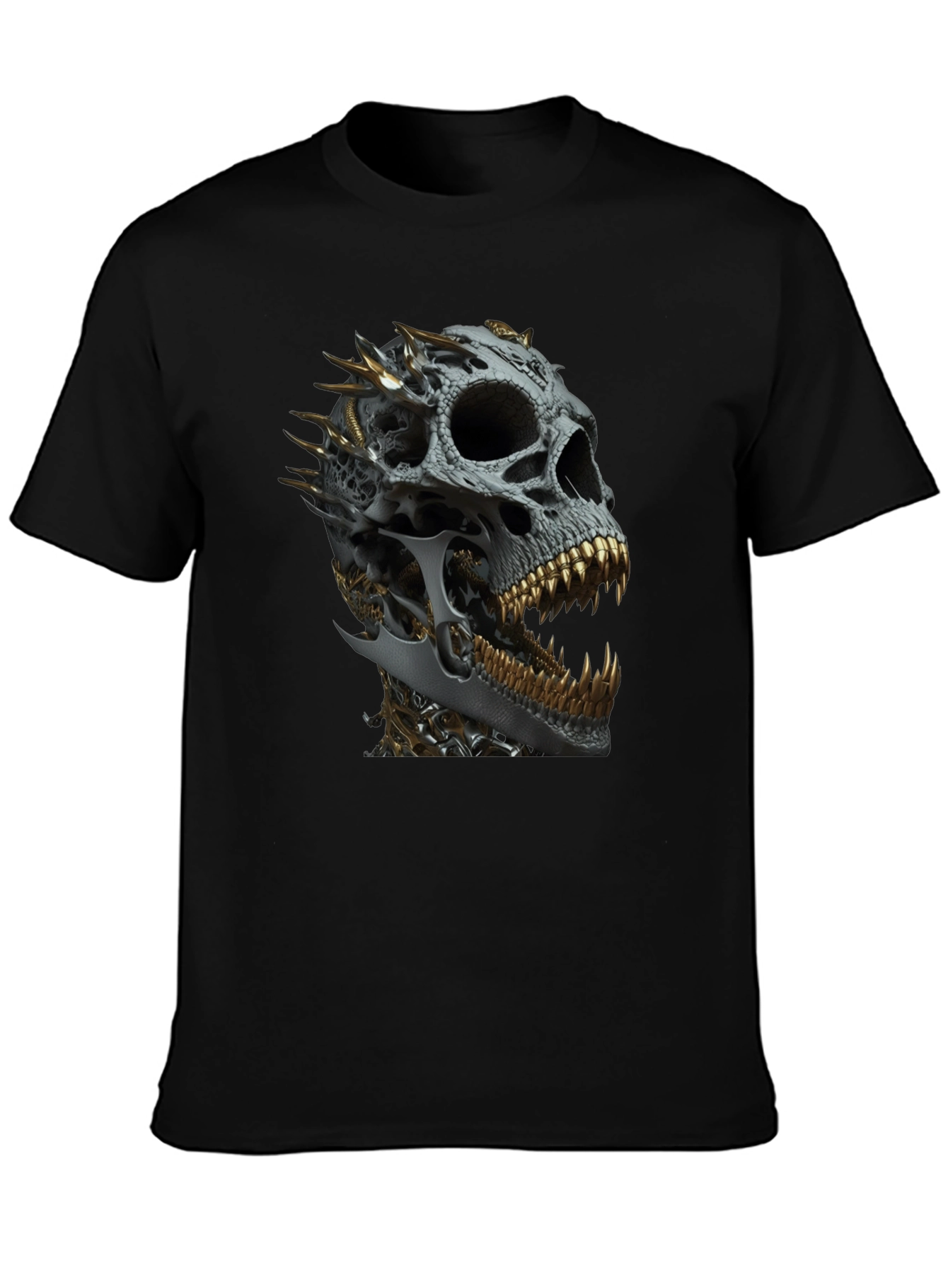 Skull Design Black T-Shirt