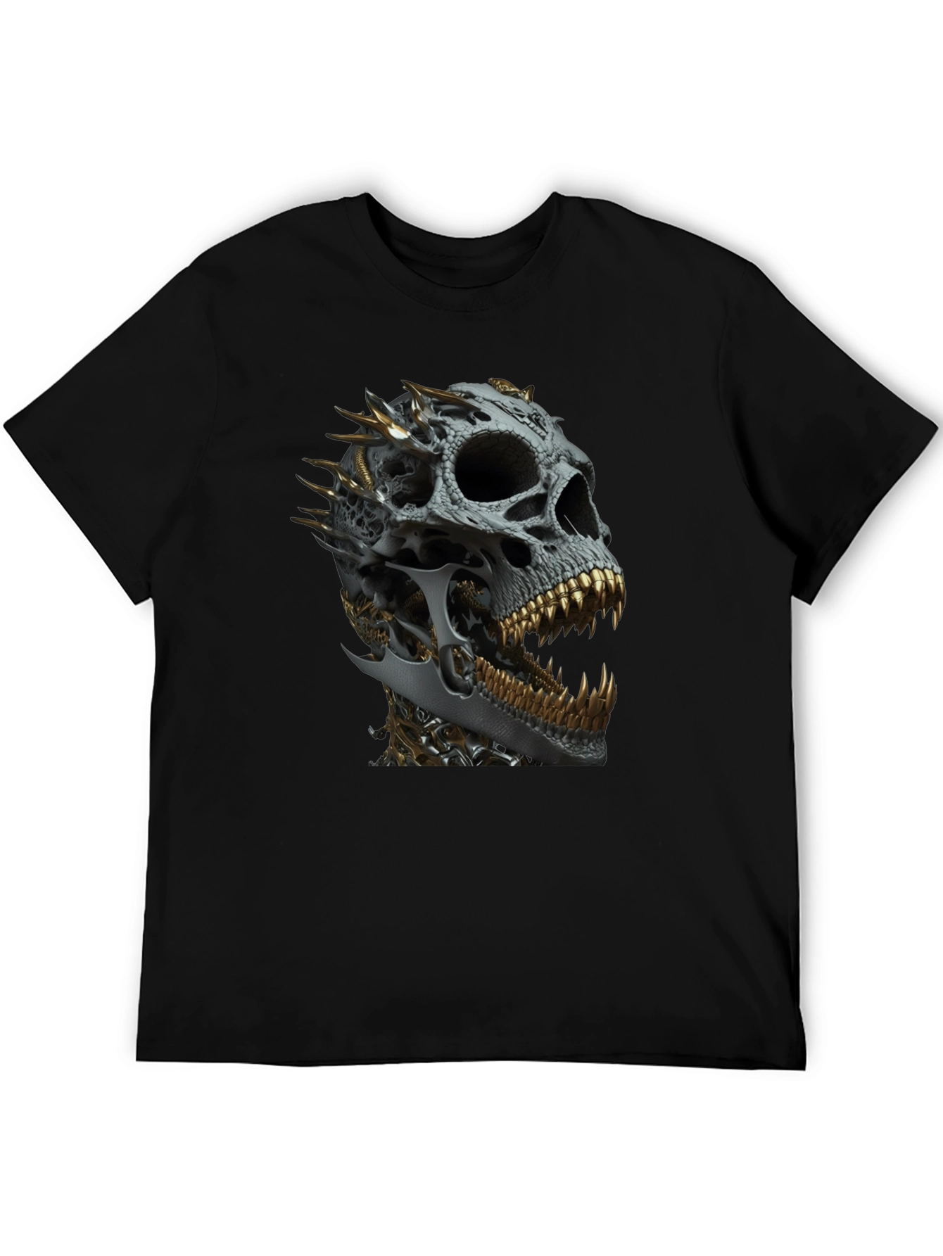 Skull Design Black T-Shirt