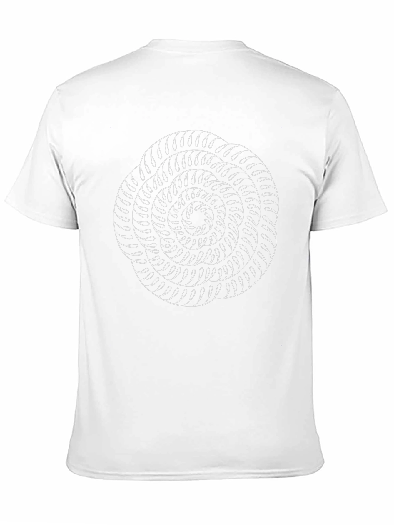 Abstract Swirl Graphic Tee - Black