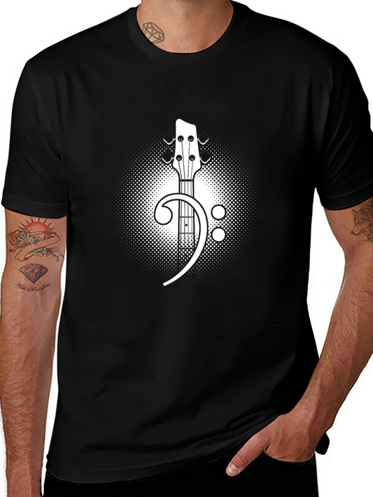 Bass Clef Guitar T-Shirt