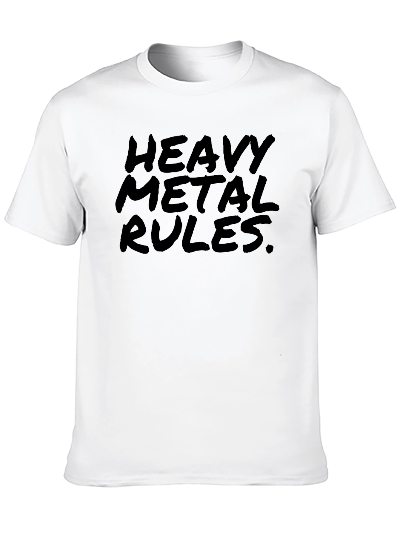 Heavy Metal Rules Black Graphic T-Shirt