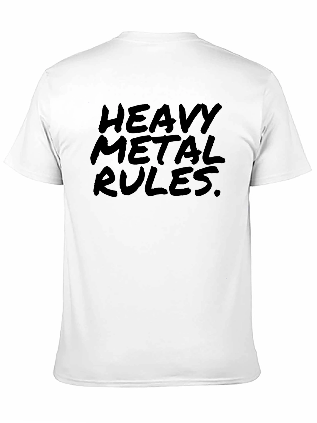 Heavy Metal Rules Black Graphic T-Shirt
