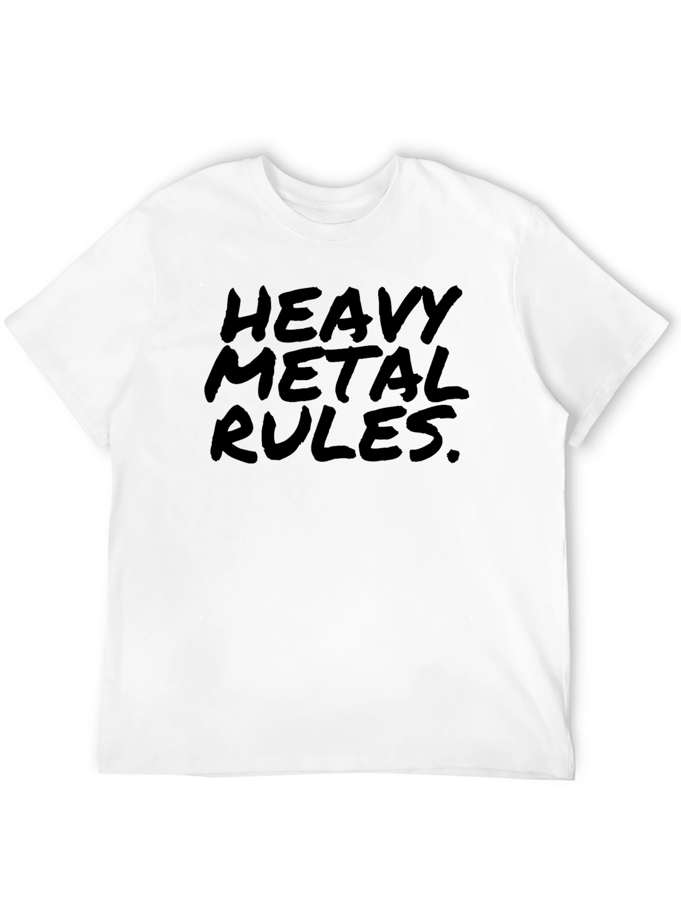 Heavy Metal Rules Black Graphic T-Shirt