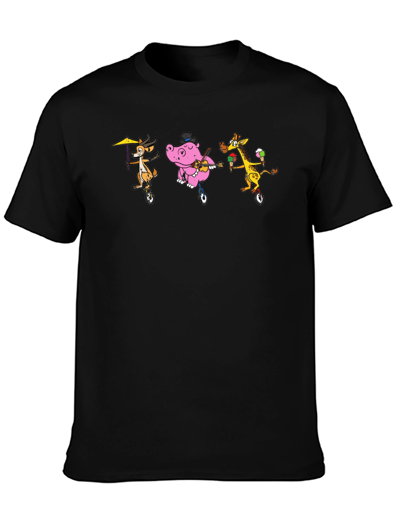 Animal Circus Black T-Shirt
