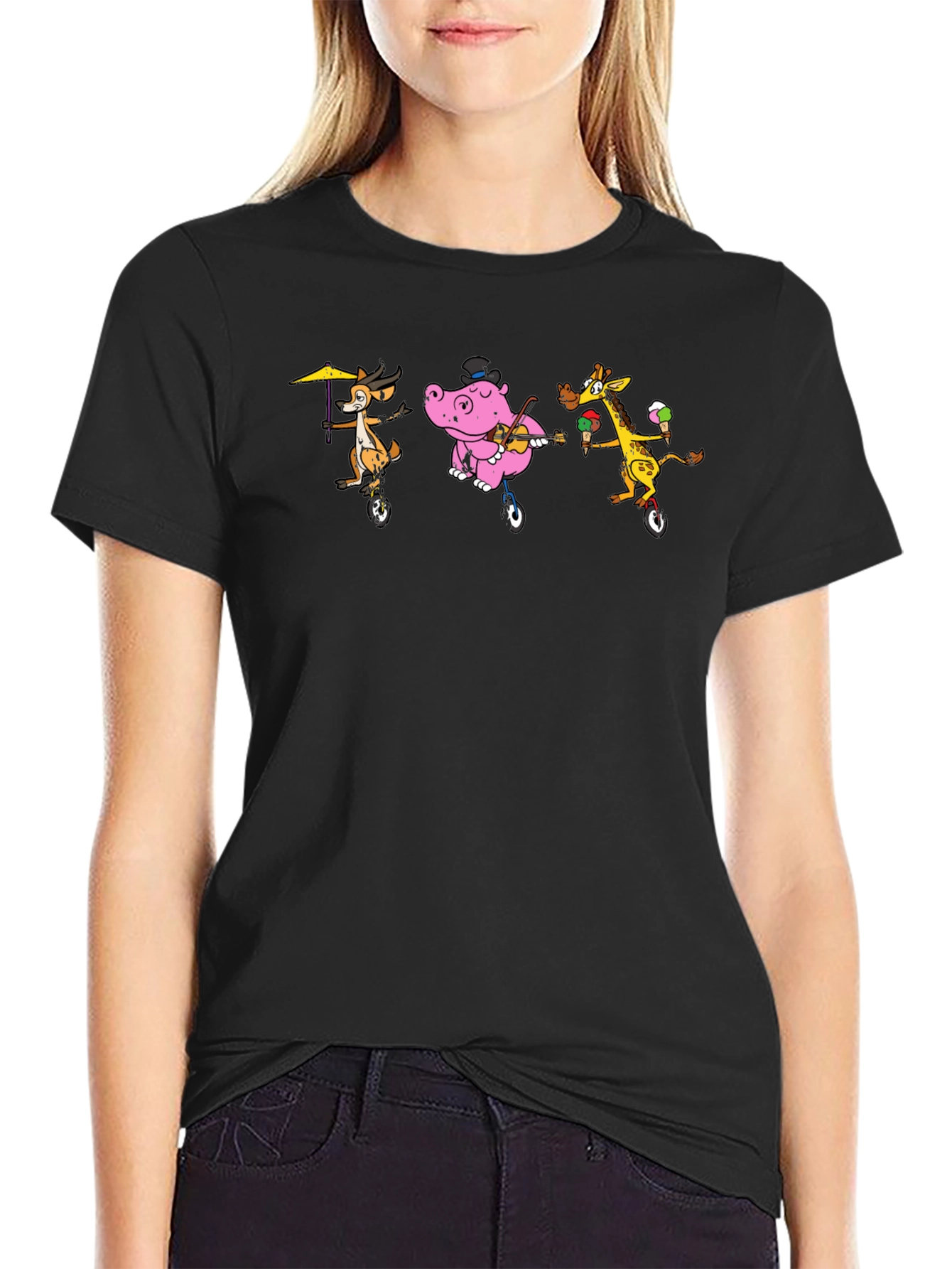 Animal Circus Black T-Shirt