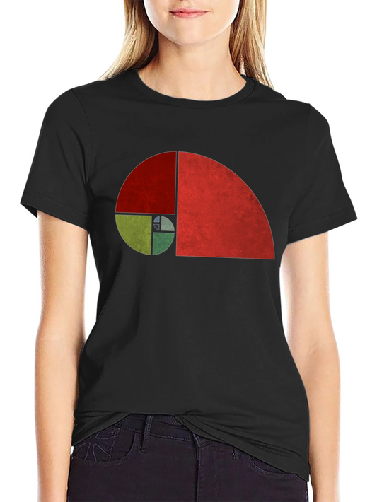 Geometric Fibonacci Sequence Graphic Tee