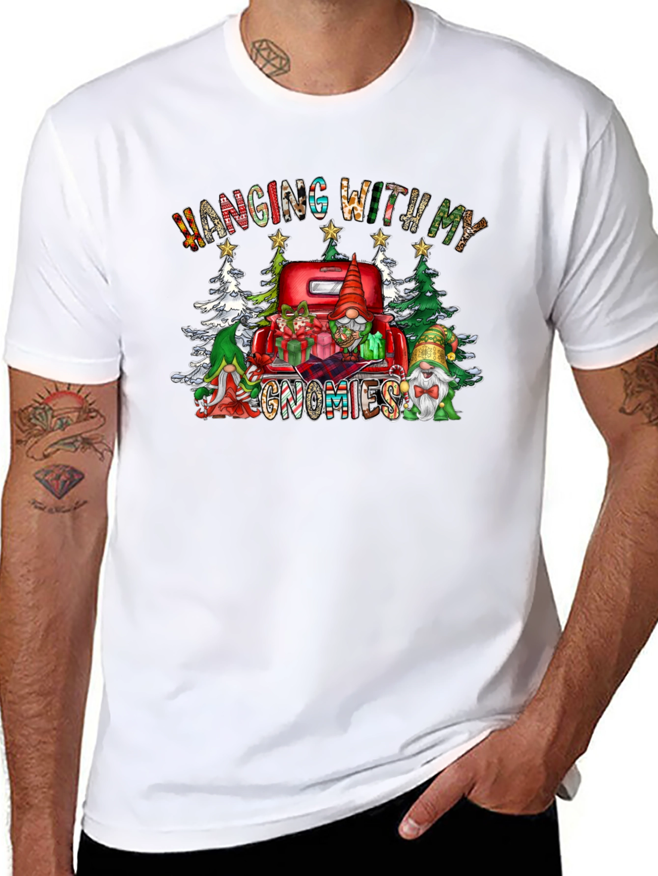 Hanging With My Gnomies Christmas T-Shirt