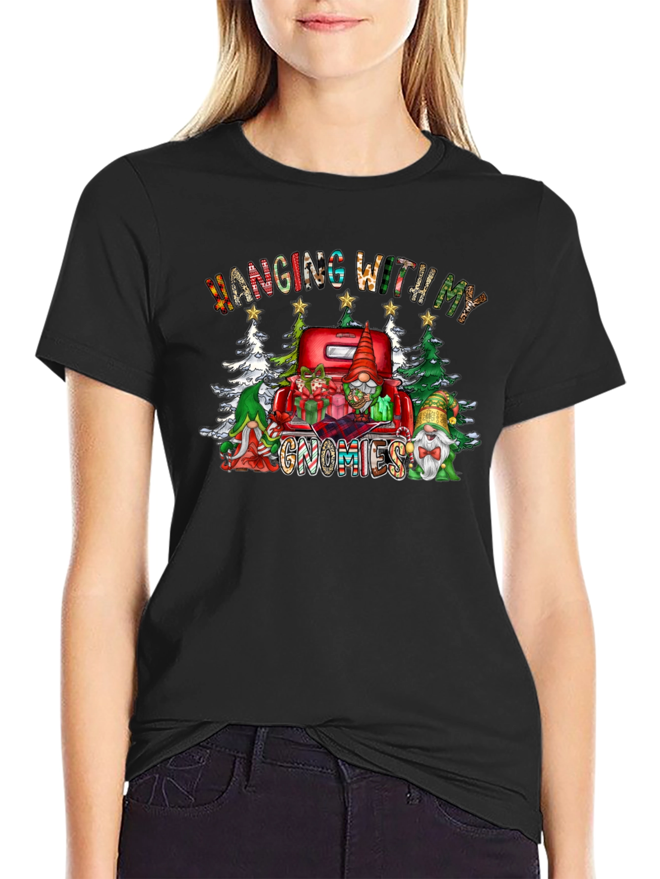 Hanging With My Gnomies Christmas T-Shirt