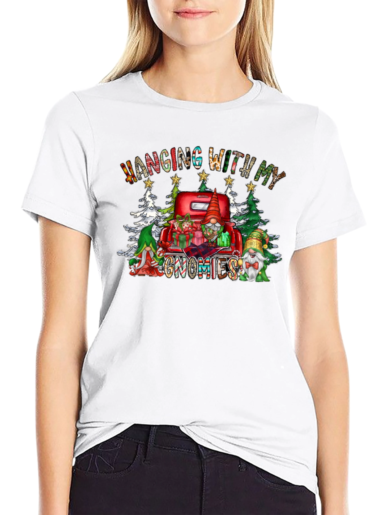 Hanging With My Gnomies Christmas T-Shirt