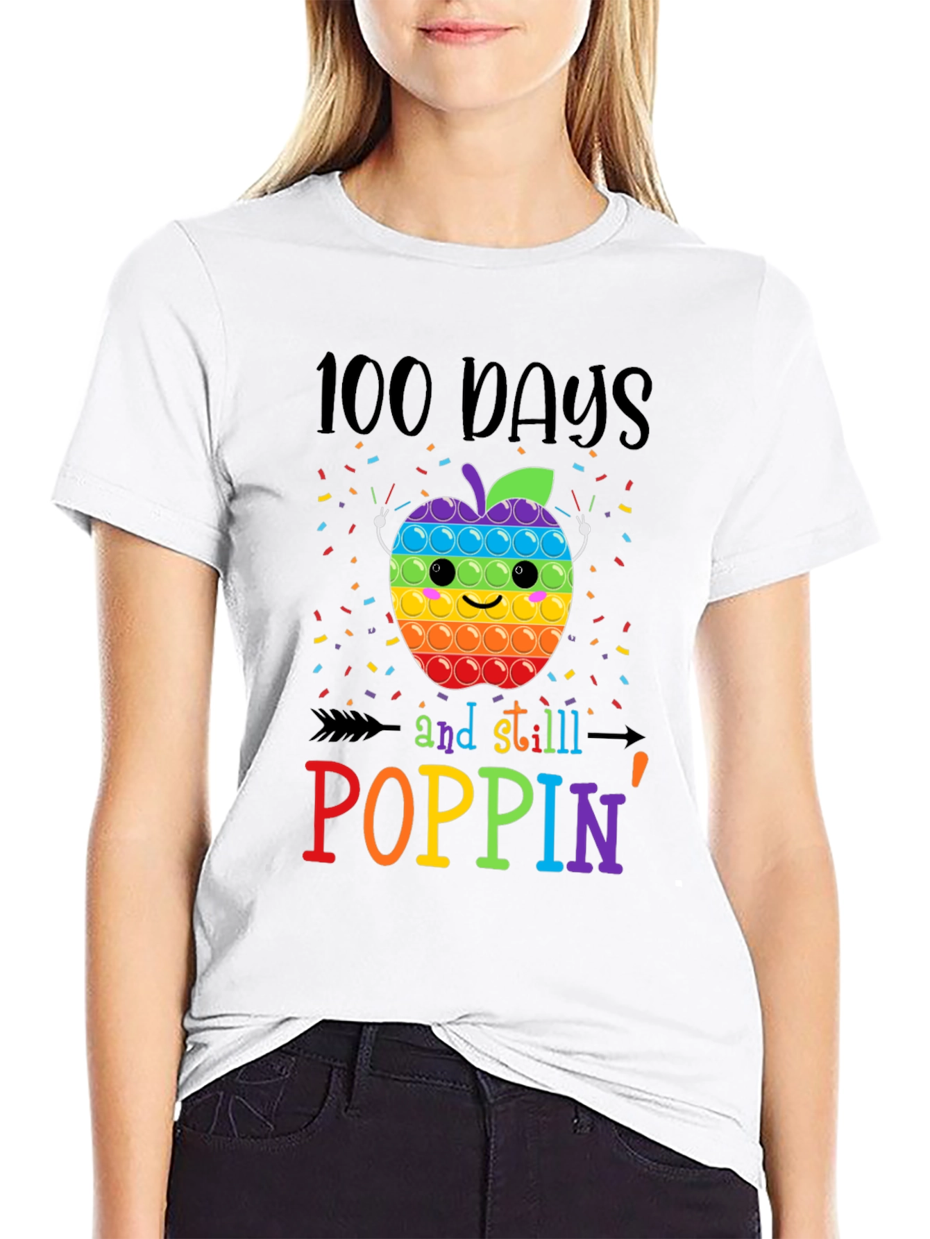 100 Days Poppin Apple T-Shirt