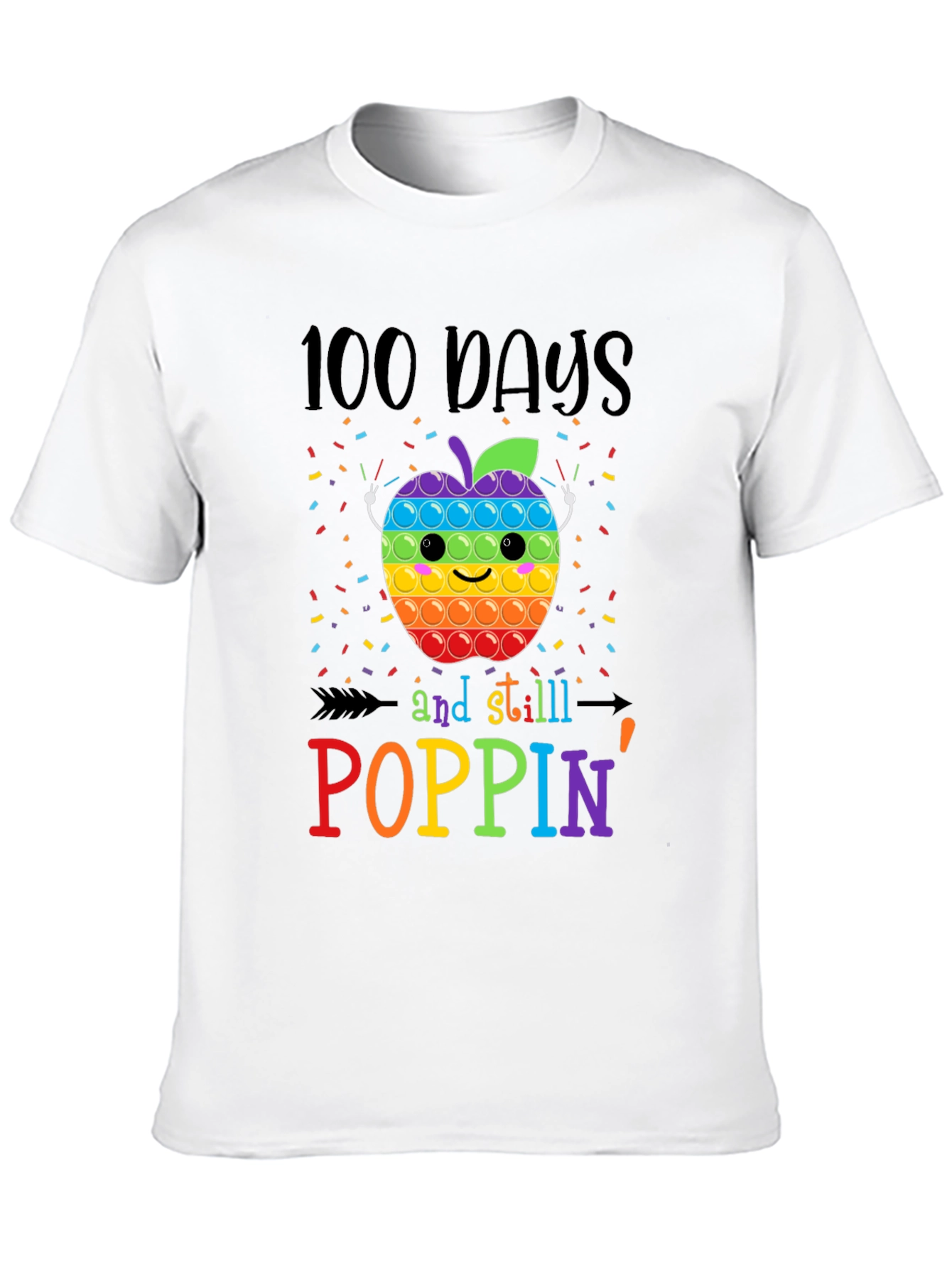 100 Days Poppin Apple T-Shirt