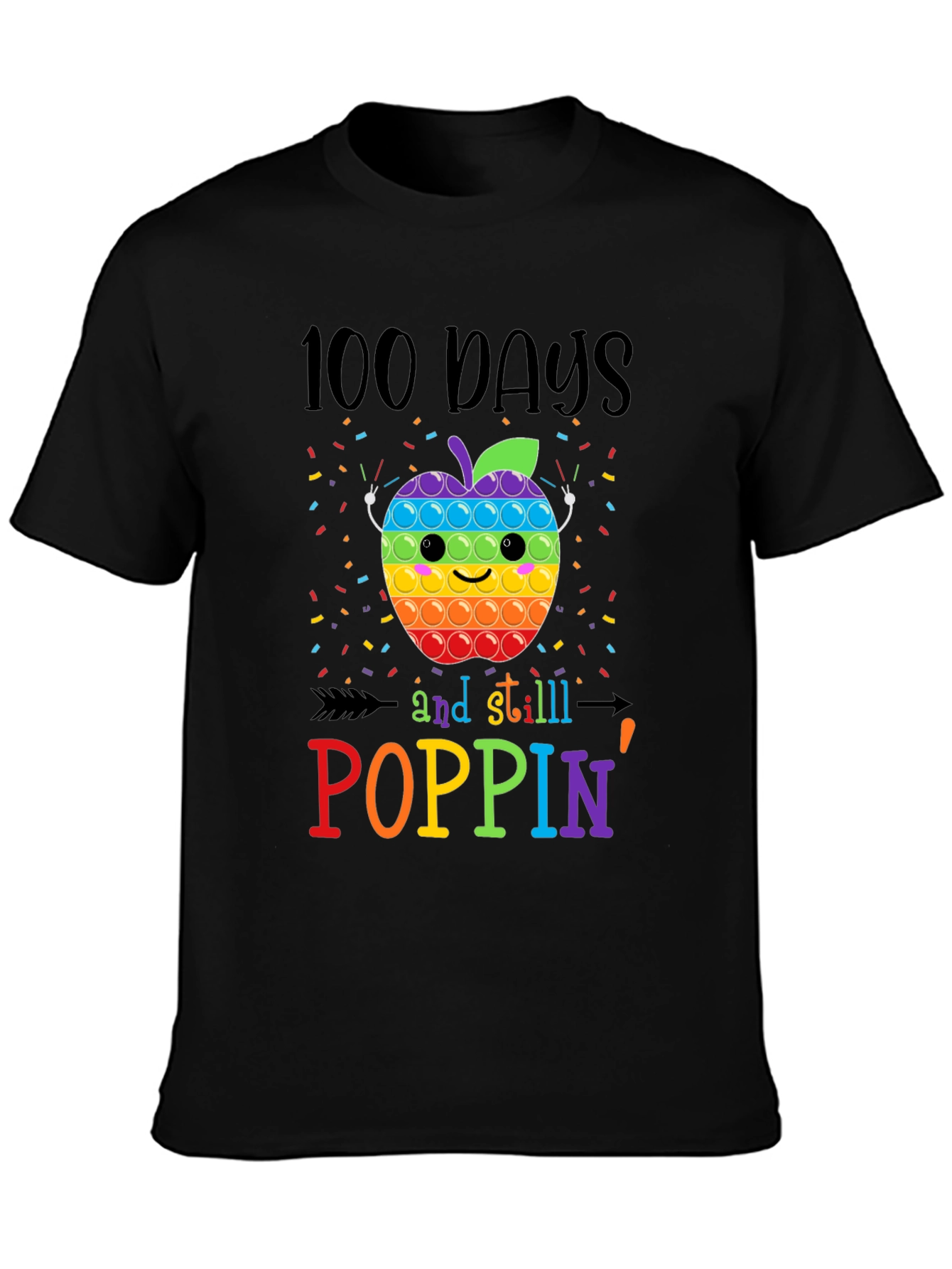 100 Days Poppin Apple T-Shirt