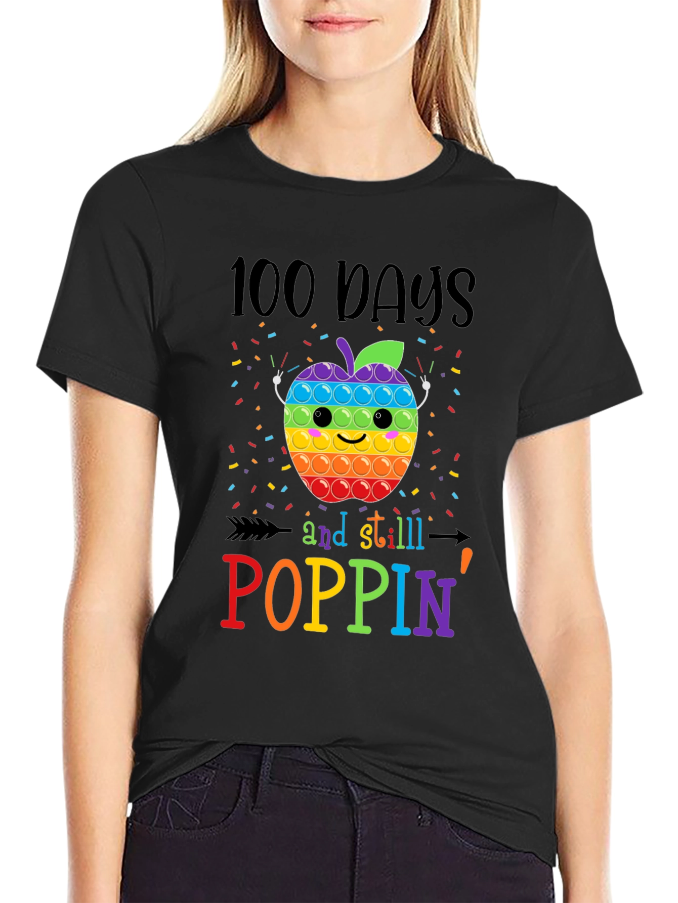 100 Days Poppin Apple T-Shirt