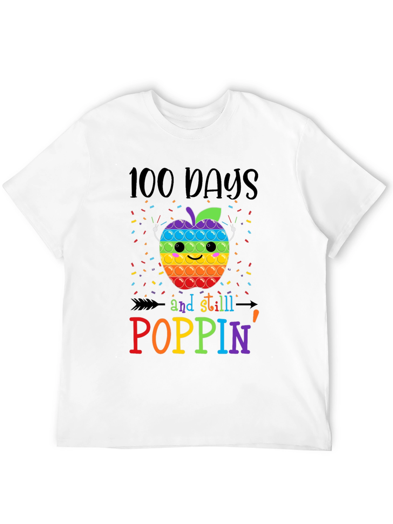 100 Days Poppin Apple T-Shirt