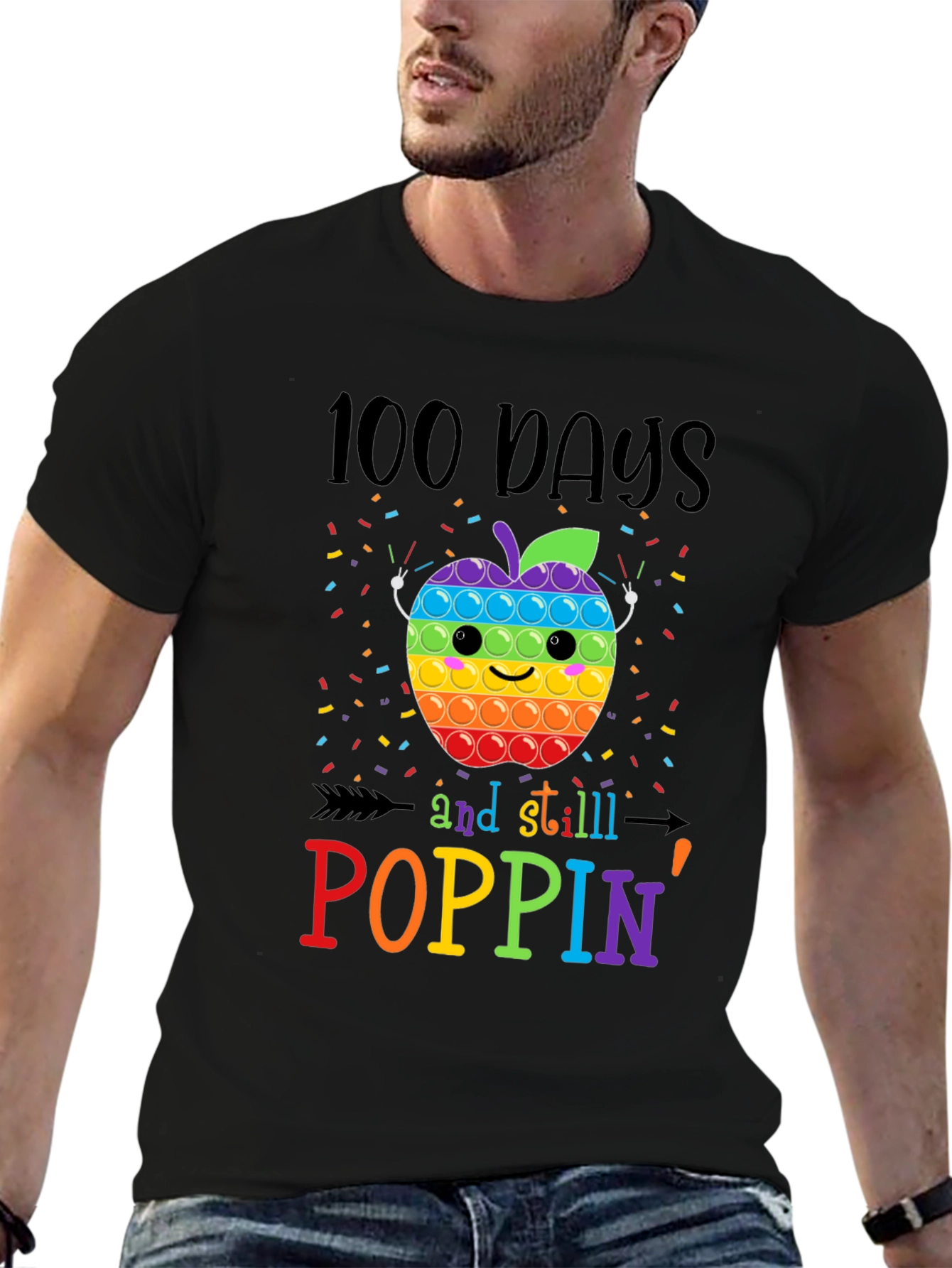 100 Days Poppin Apple T-Shirt