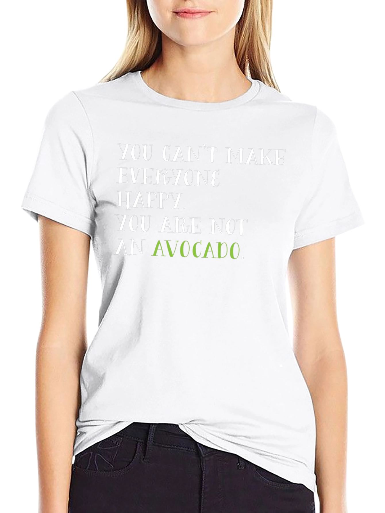Avocado Humor Black Graphic Tee Shirt