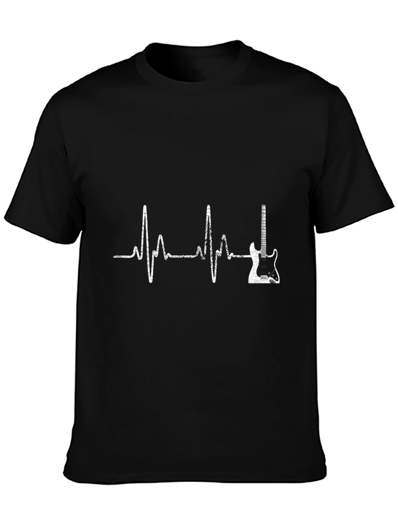 Guitar Heartbeat Graphic T-Shirt - Music Lover Tee
