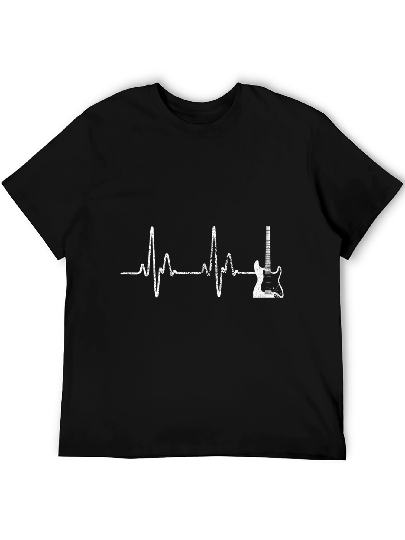 Guitar Heartbeat Graphic T-Shirt - Music Lover Tee