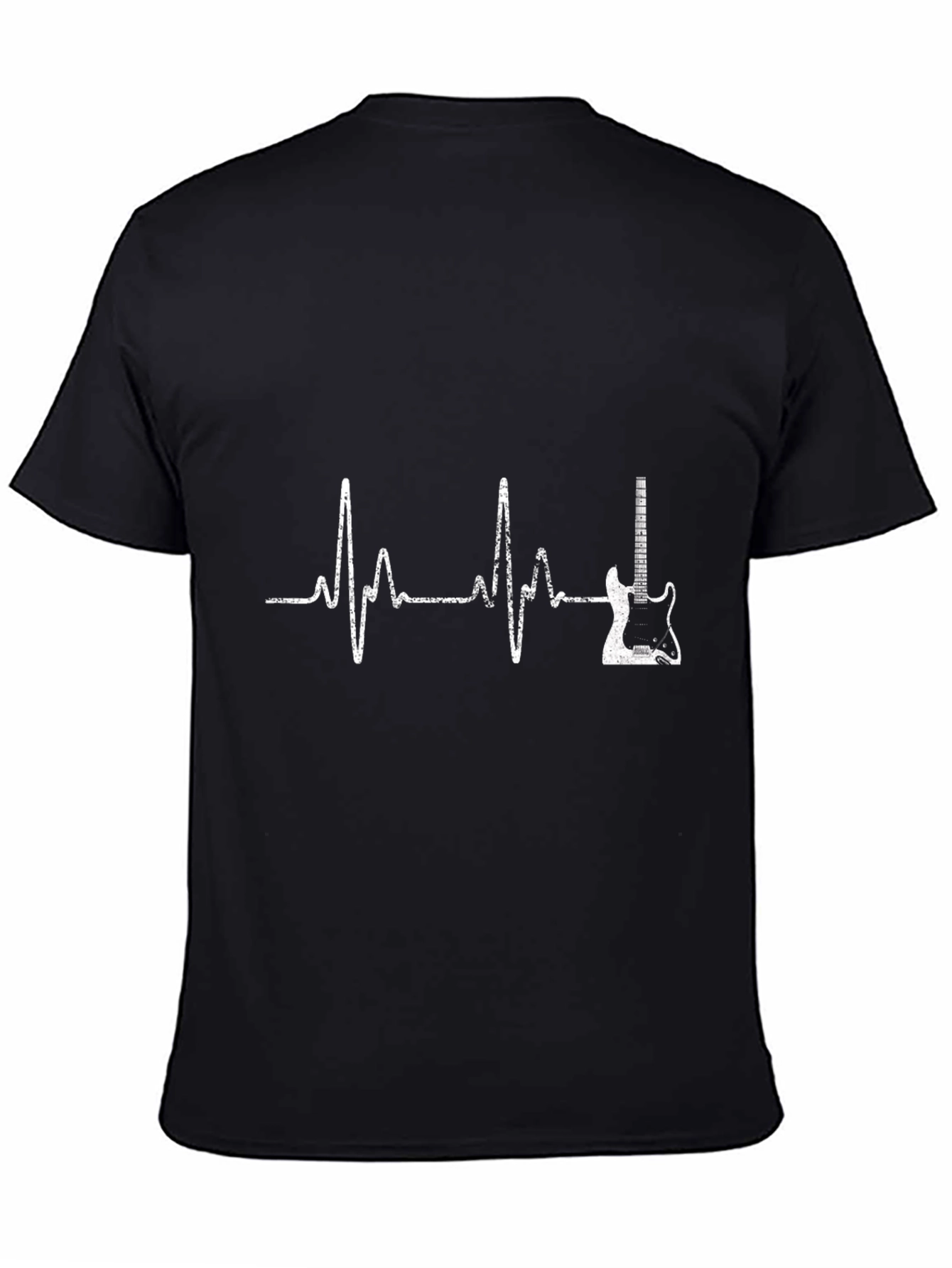 Guitar Heartbeat Graphic T-Shirt - Music Lover Tee