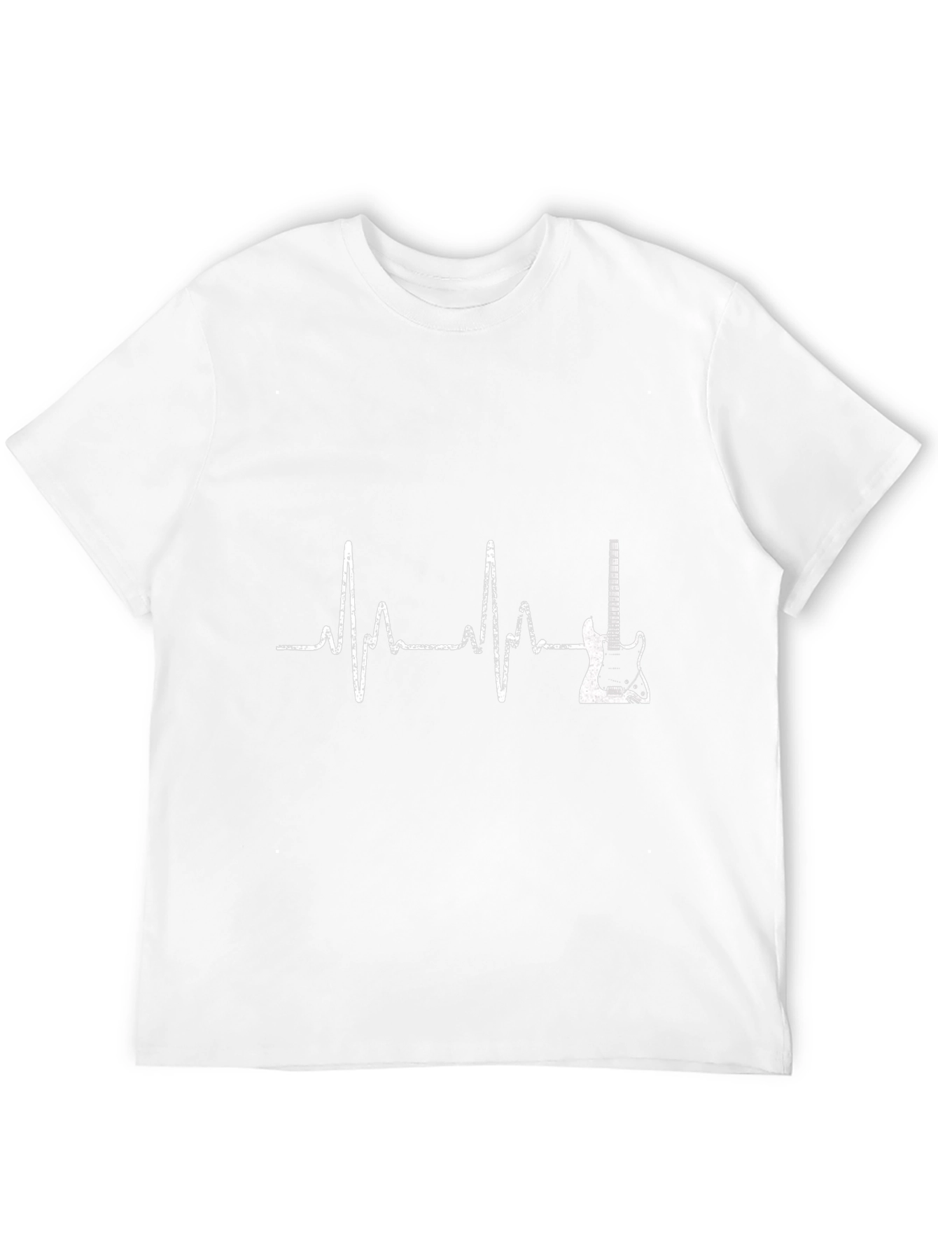 Guitar Heartbeat Graphic T-Shirt - Music Lover Tee