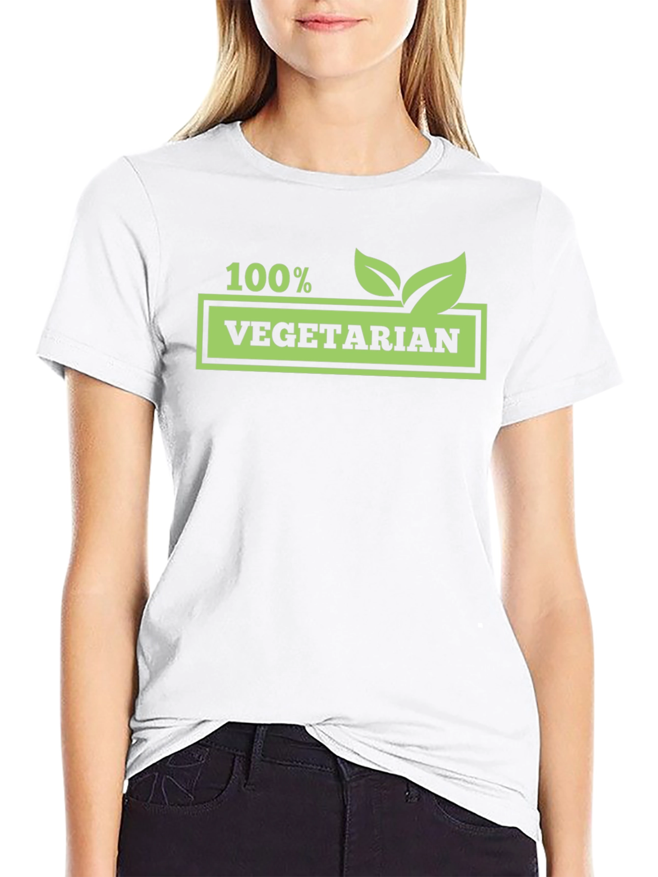 100% Vegetarian Graphic T-Shirt - Vegan Lifestyle Tee