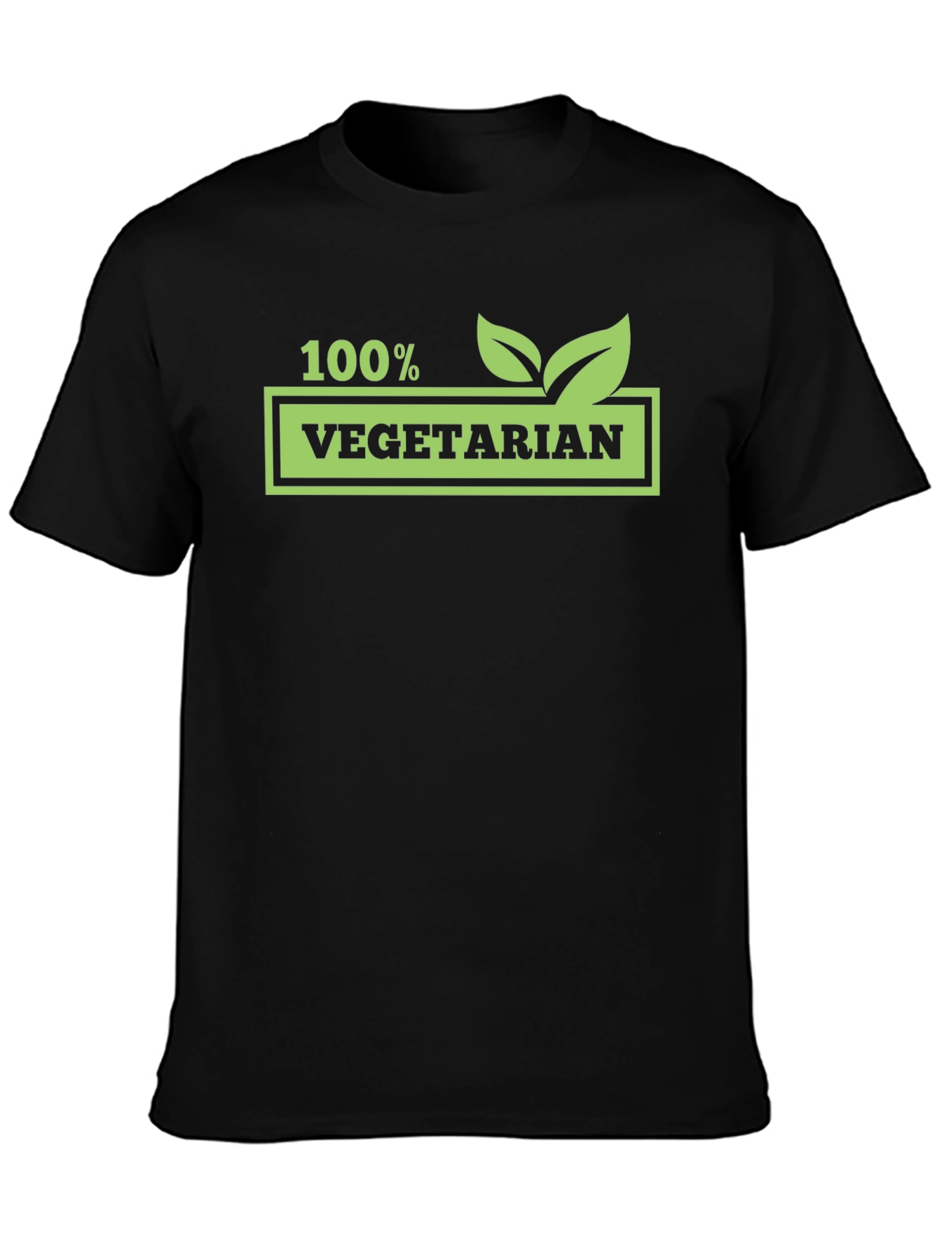 100% Vegetarian Graphic T-Shirt - Vegan Lifestyle Tee