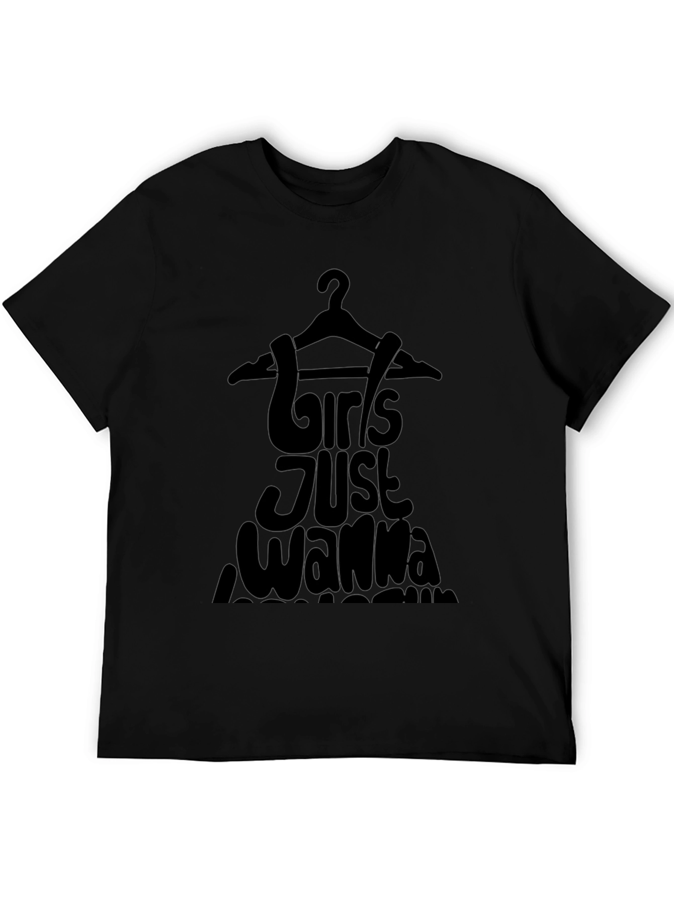Girls Wanna Shopping Black T-Shirt