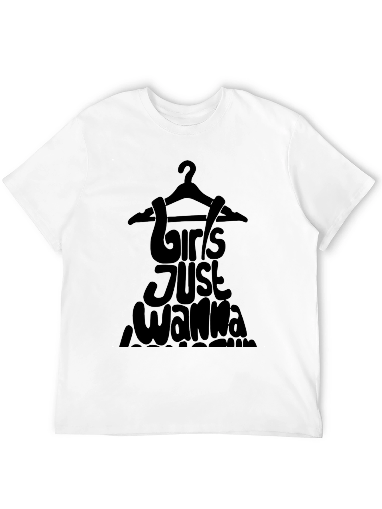 Girls Wanna Shopping Black T-Shirt
