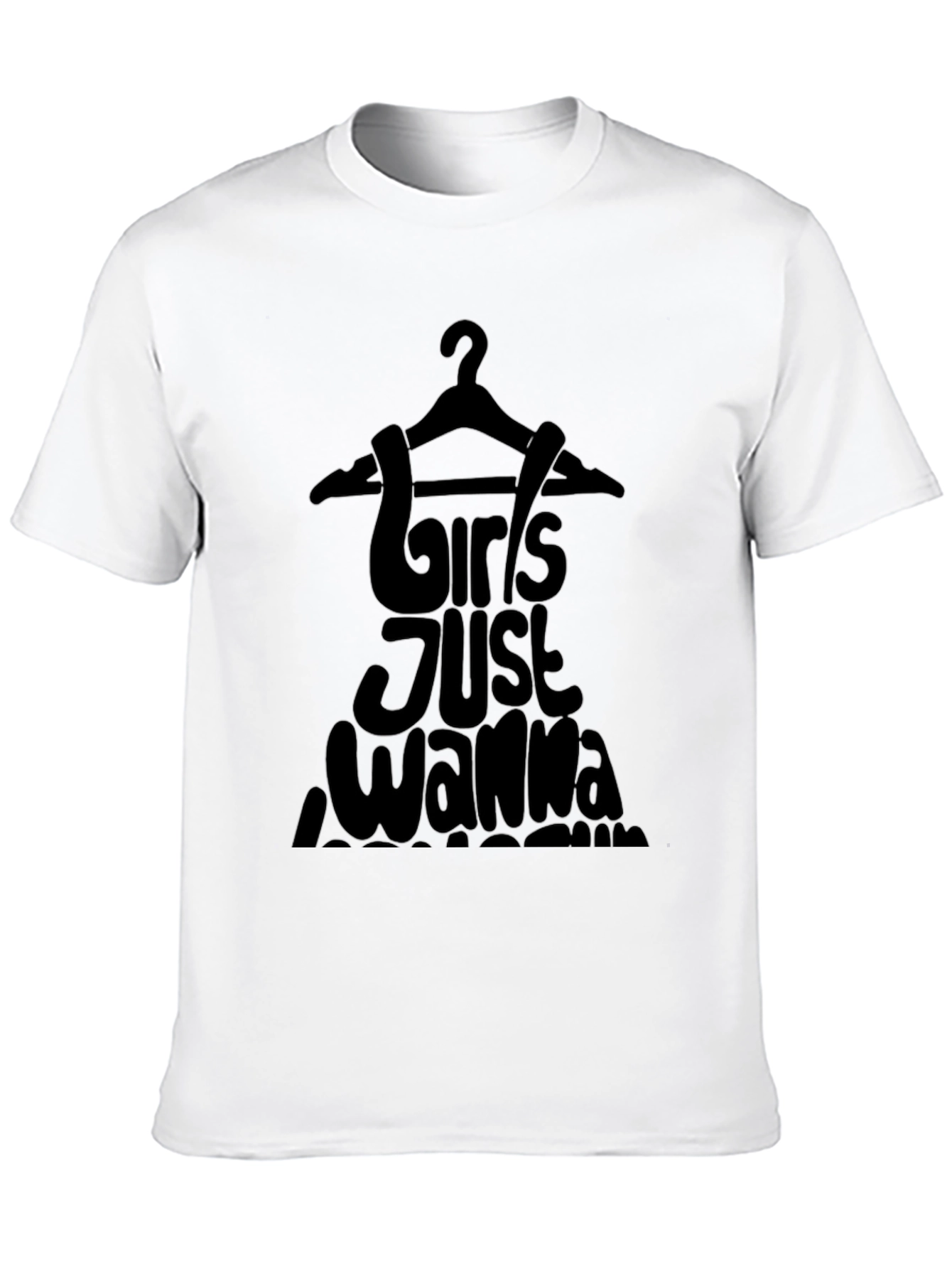 Girls Wanna Shopping Black T-Shirt