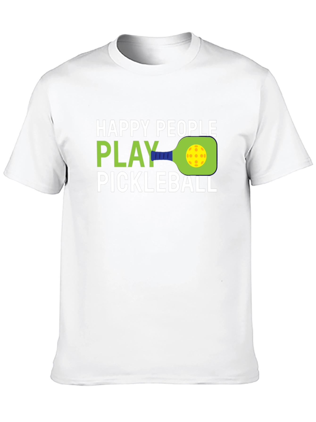 Happy People Play Pickleball Graphic T-Shirt