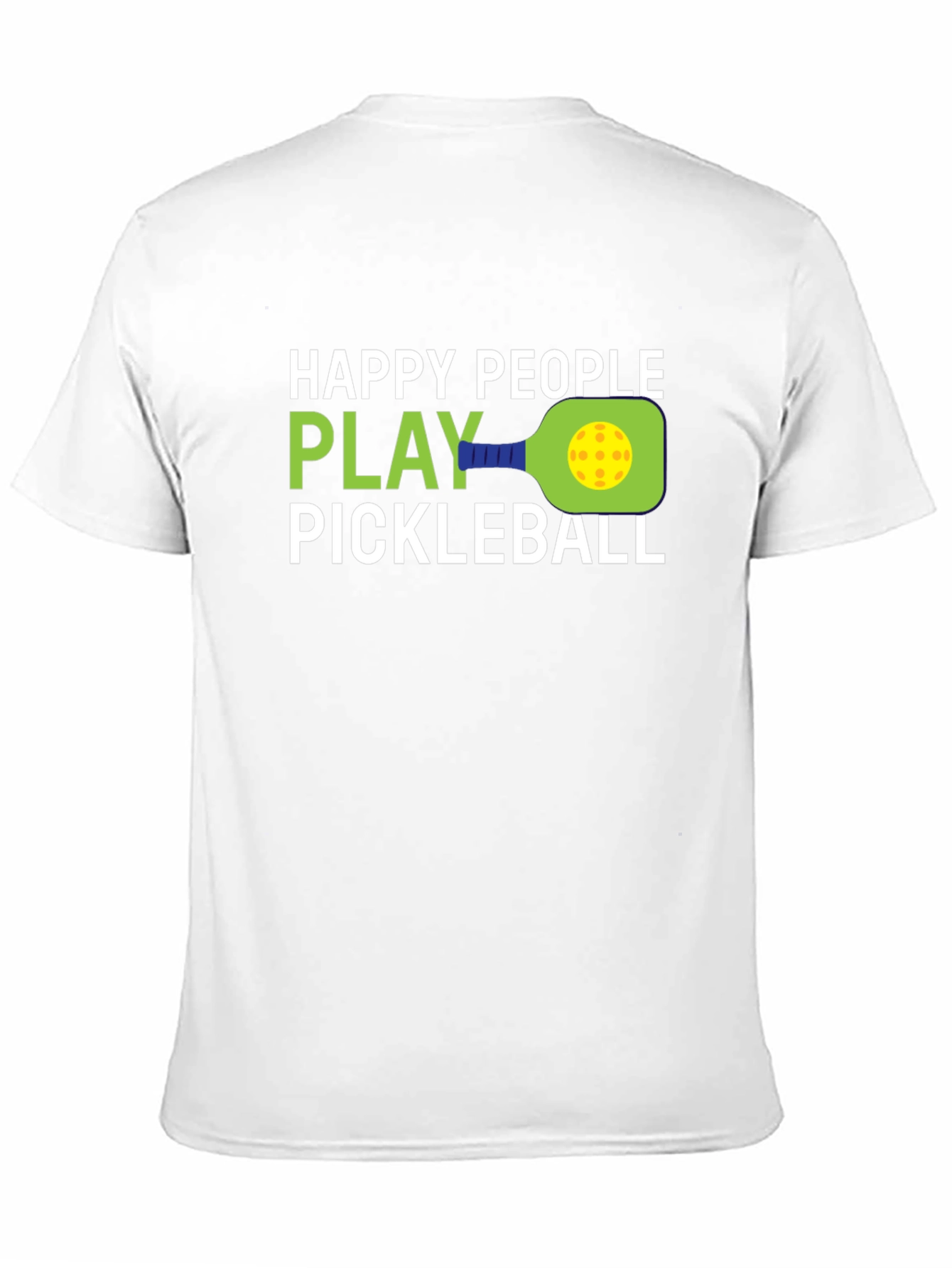 Happy People Play Pickleball Graphic T-Shirt