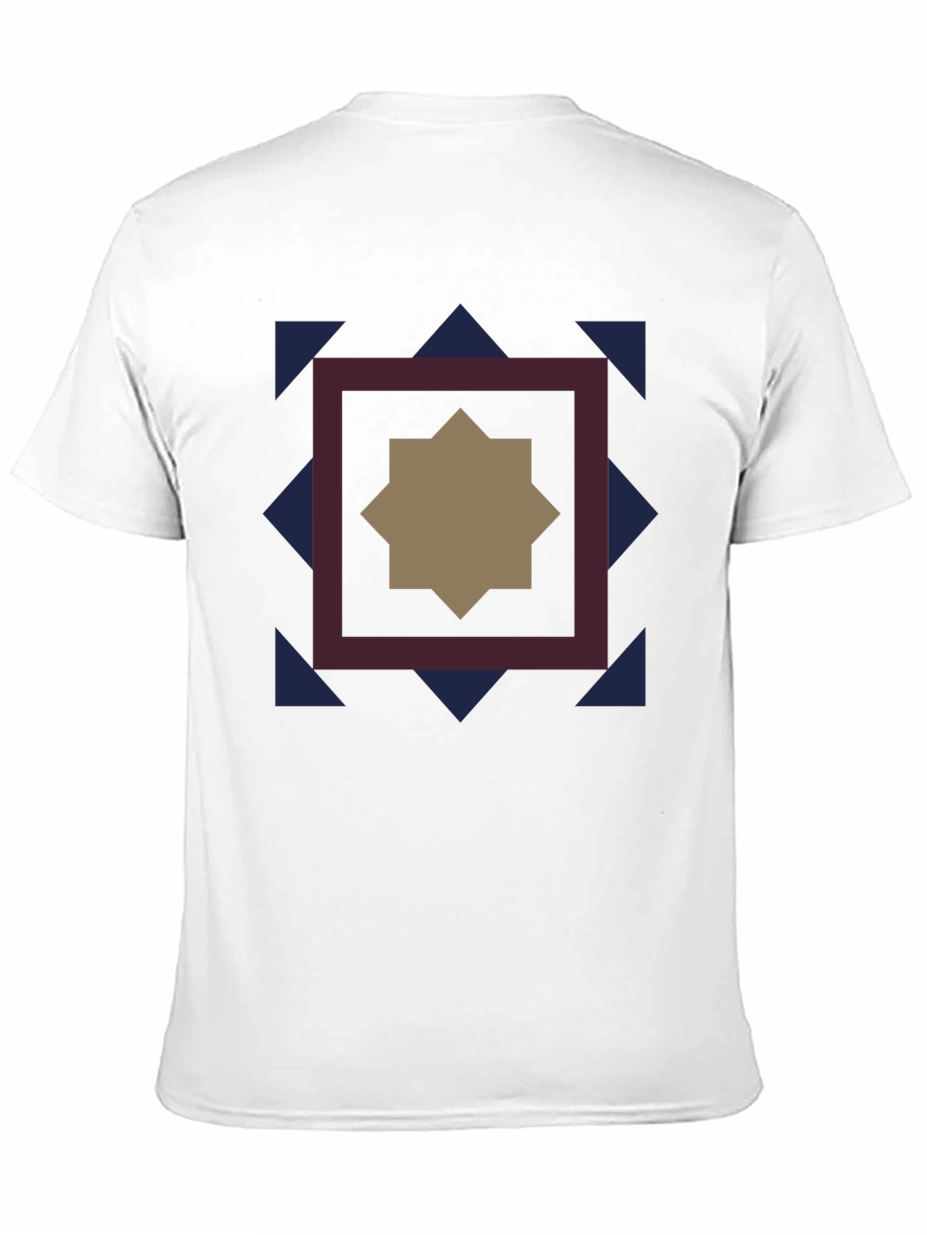 Geometric Star Graphic Black T-Shirt