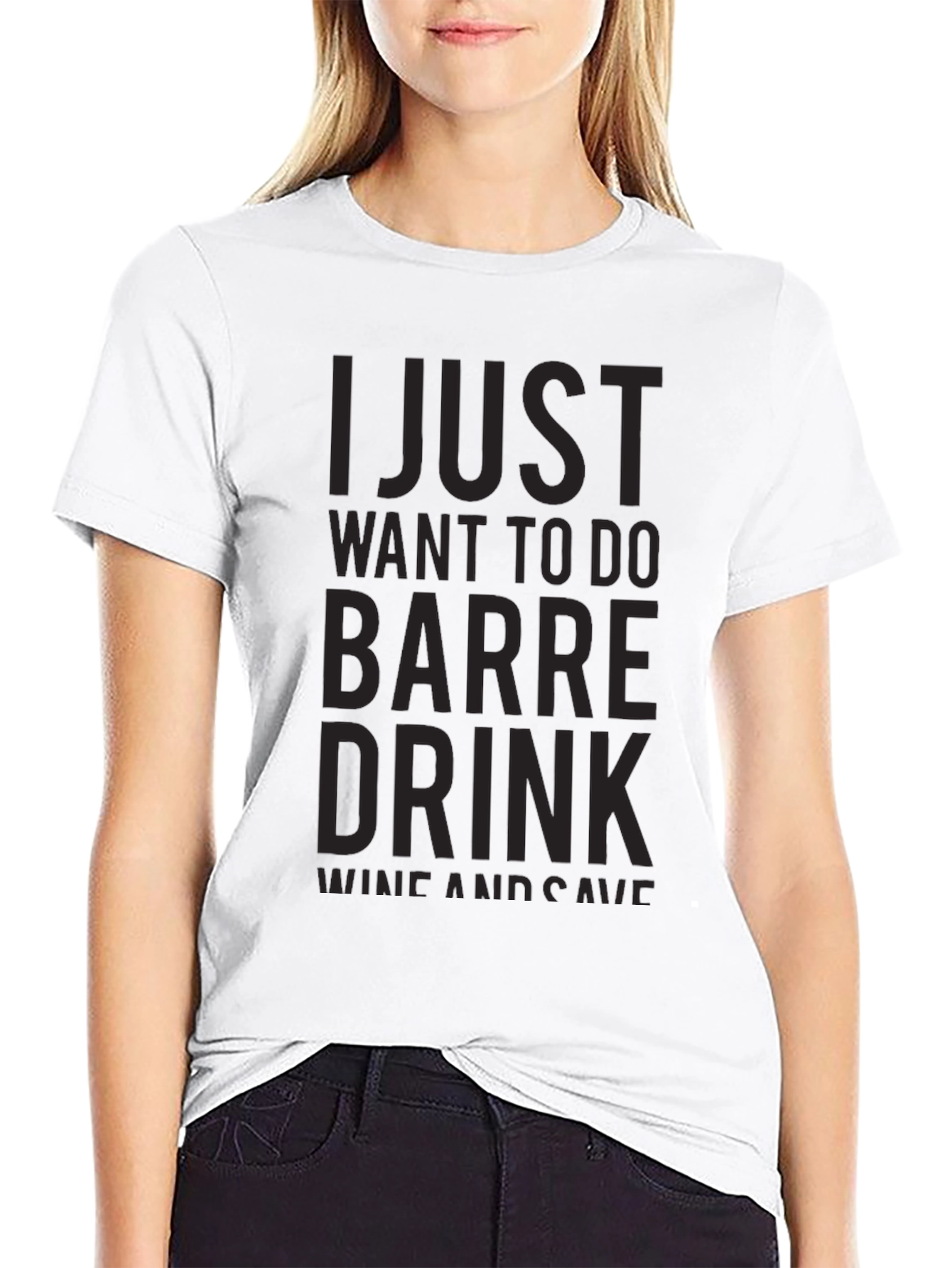Barre Drink Wine Save T-Shirt