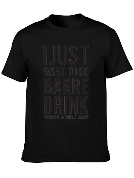 Barre Drink Wine Save T-Shirt