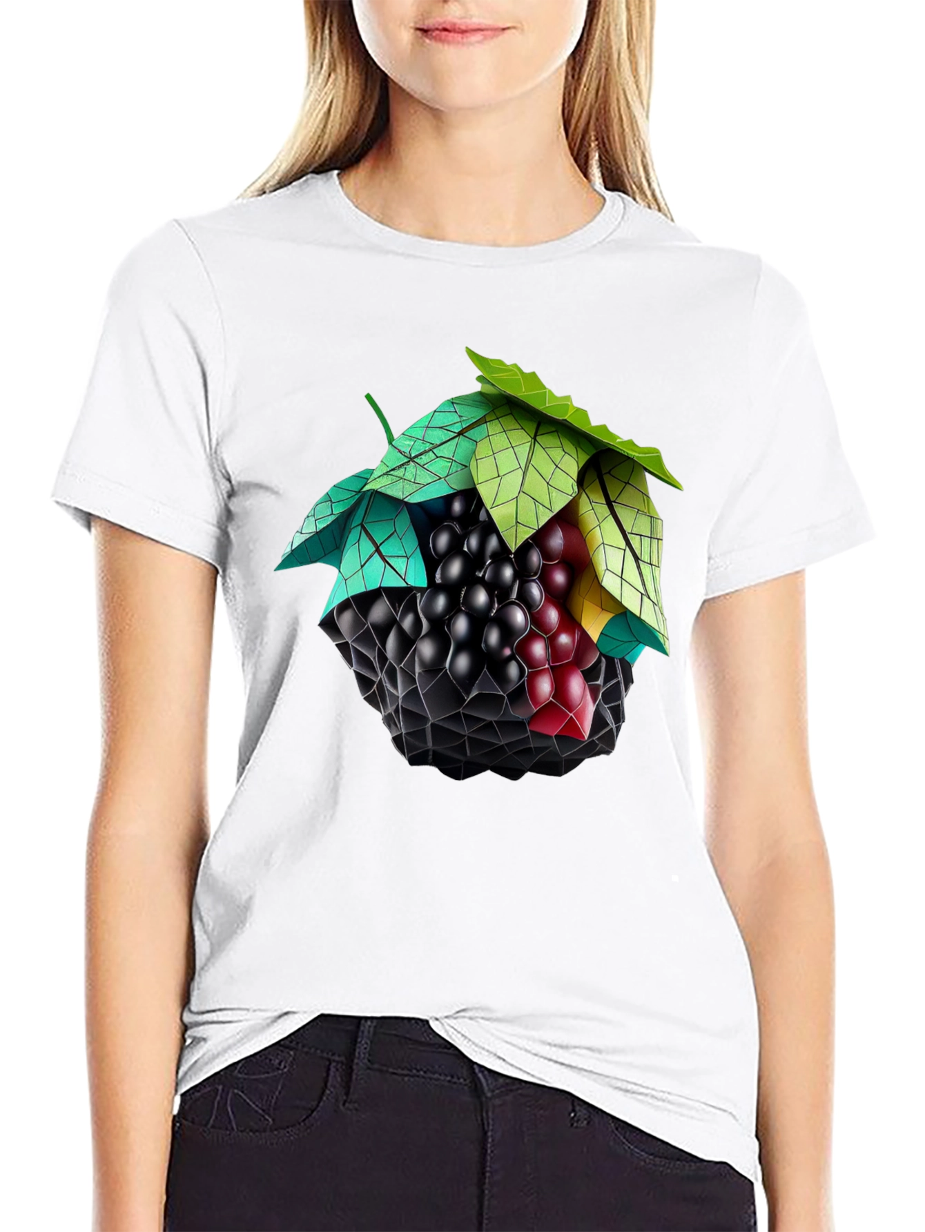 Abstract Grape T-Shirt - Unique Fruit Design