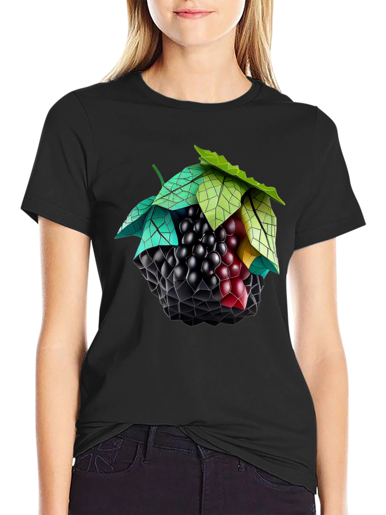 Abstract Grape T-Shirt - Unique Fruit Design