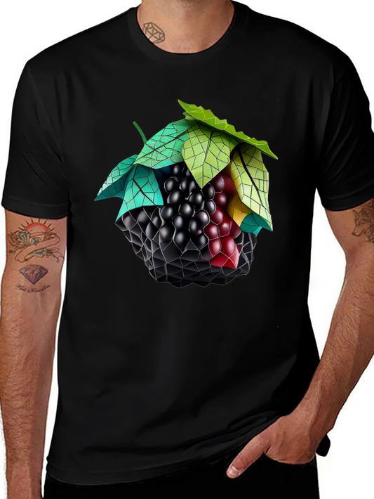 Abstract Grape T-Shirt - Unique Fruit Design