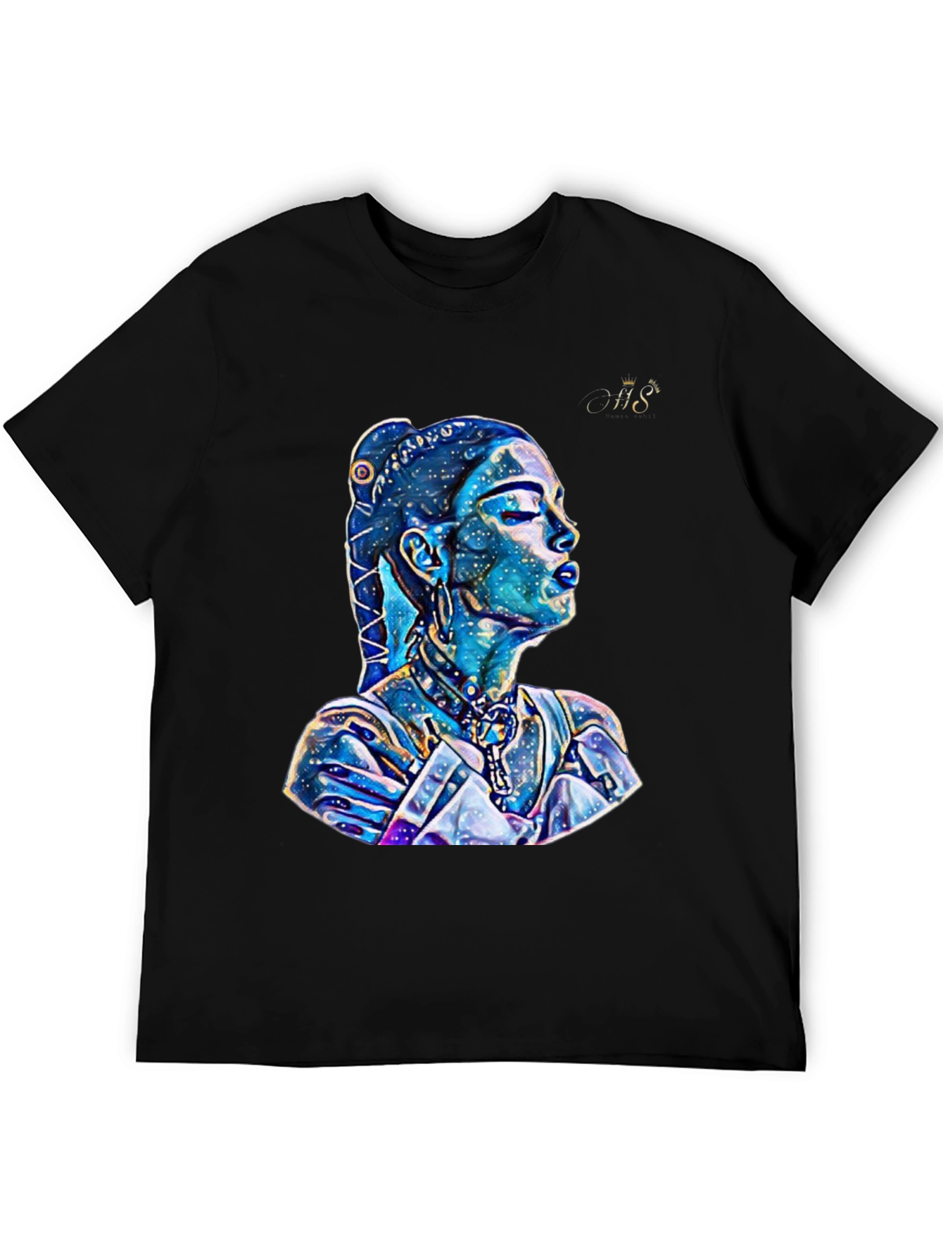 Artistic Galaxy Woman Graphic T-Shirt