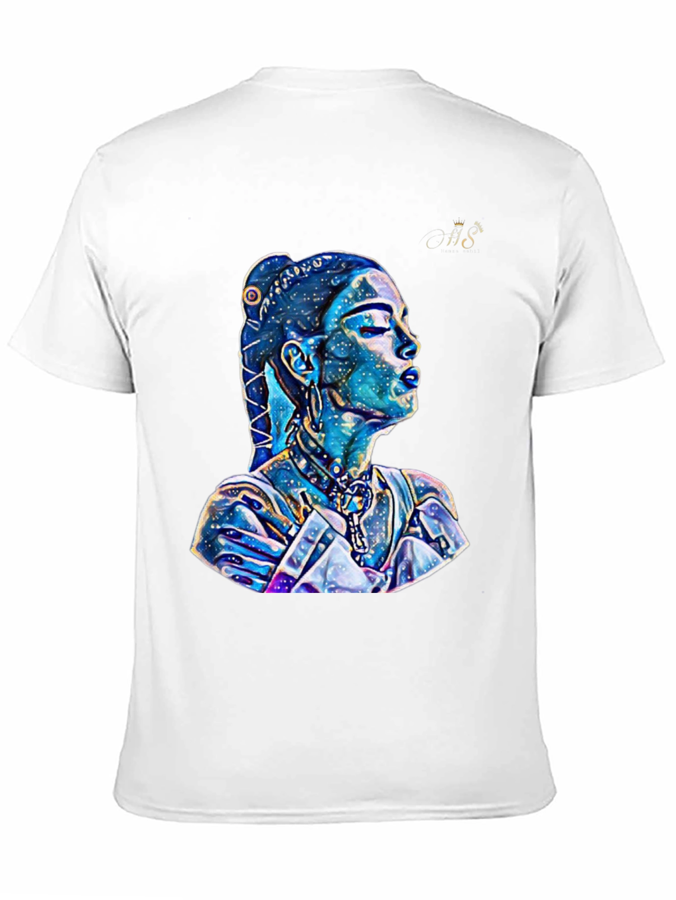 Artistic Galaxy Woman Graphic T-Shirt