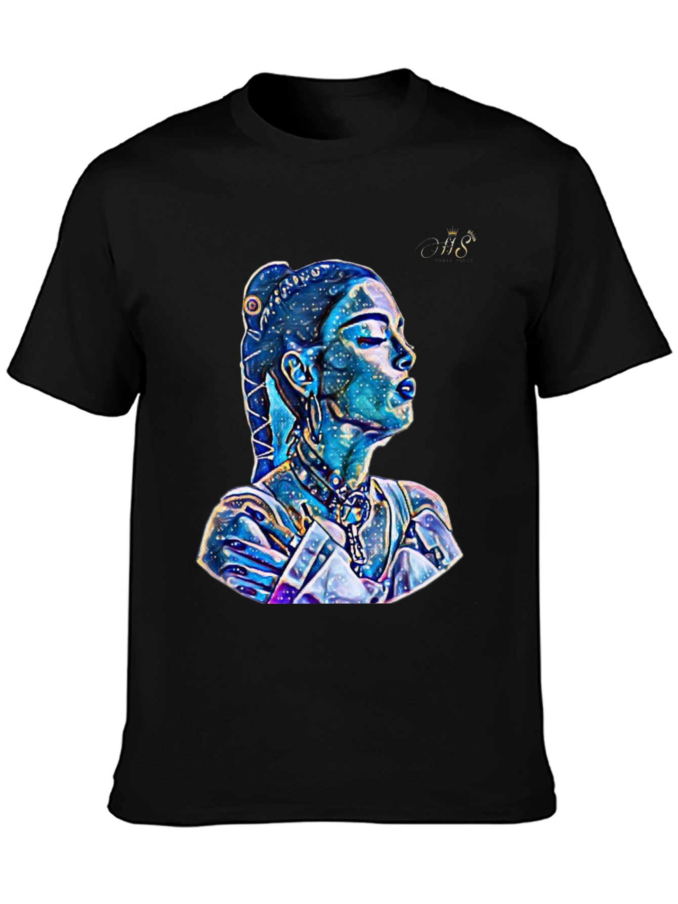 Artistic Galaxy Woman Graphic T-Shirt