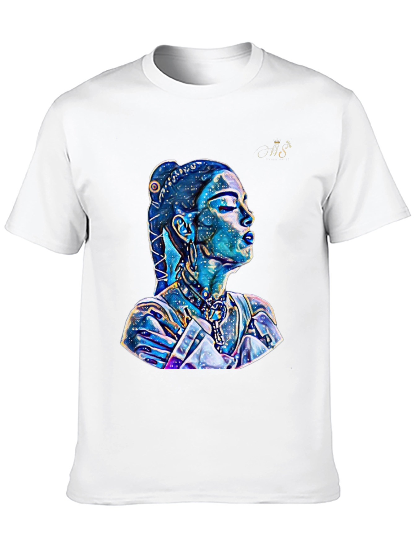 Artistic Galaxy Woman Graphic T-Shirt