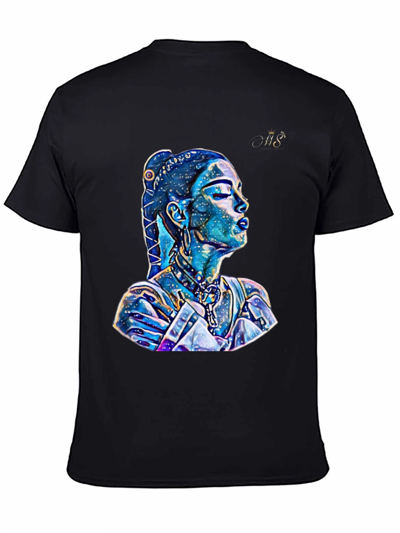 Artistic Galaxy Woman Graphic T-Shirt