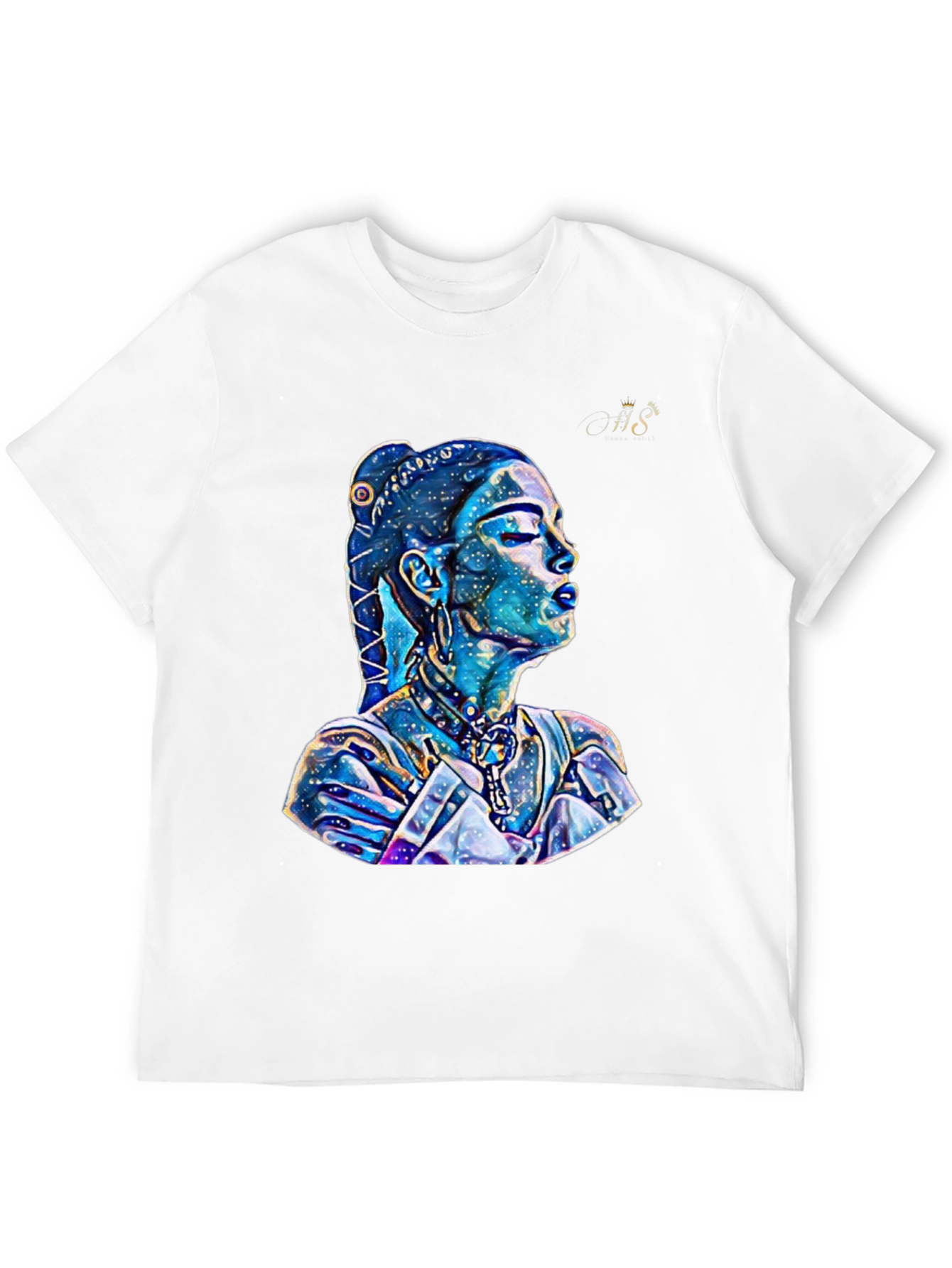 Artistic Galaxy Woman Graphic T-Shirt