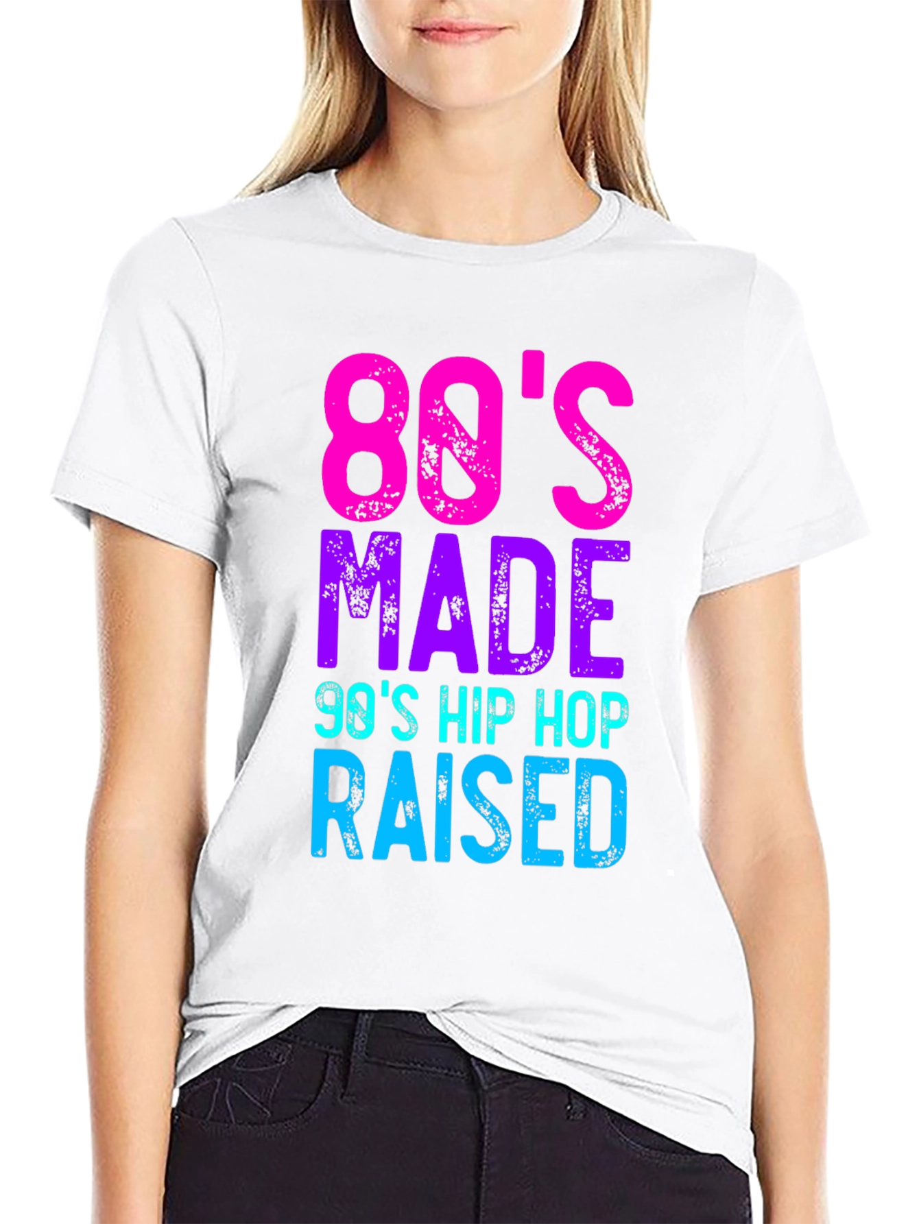 80s Made 90s Hip Hop Raised Graphic Tee