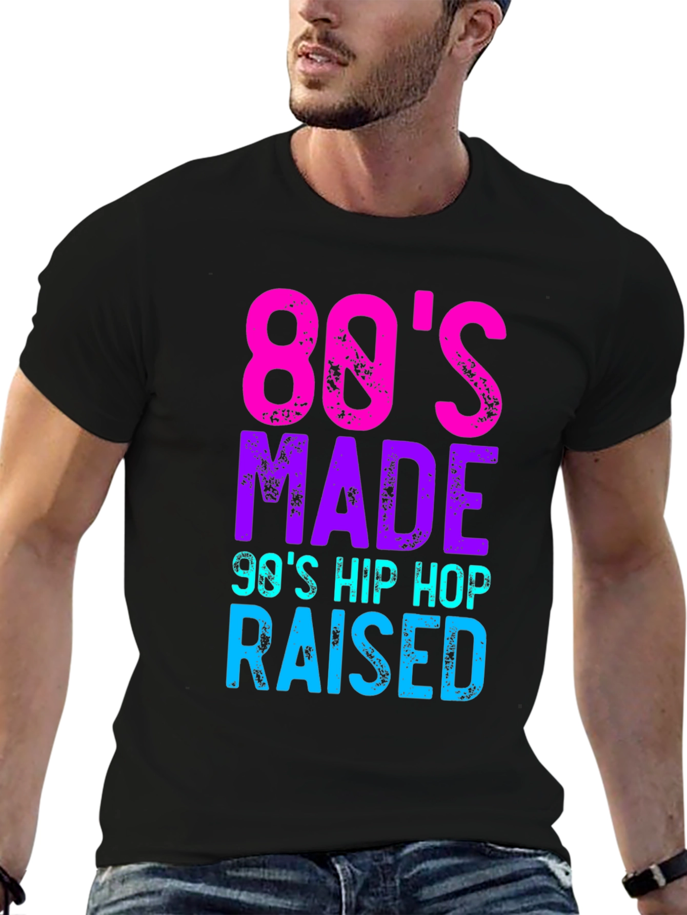 80s Made 90s Hip Hop Raised Graphic Tee